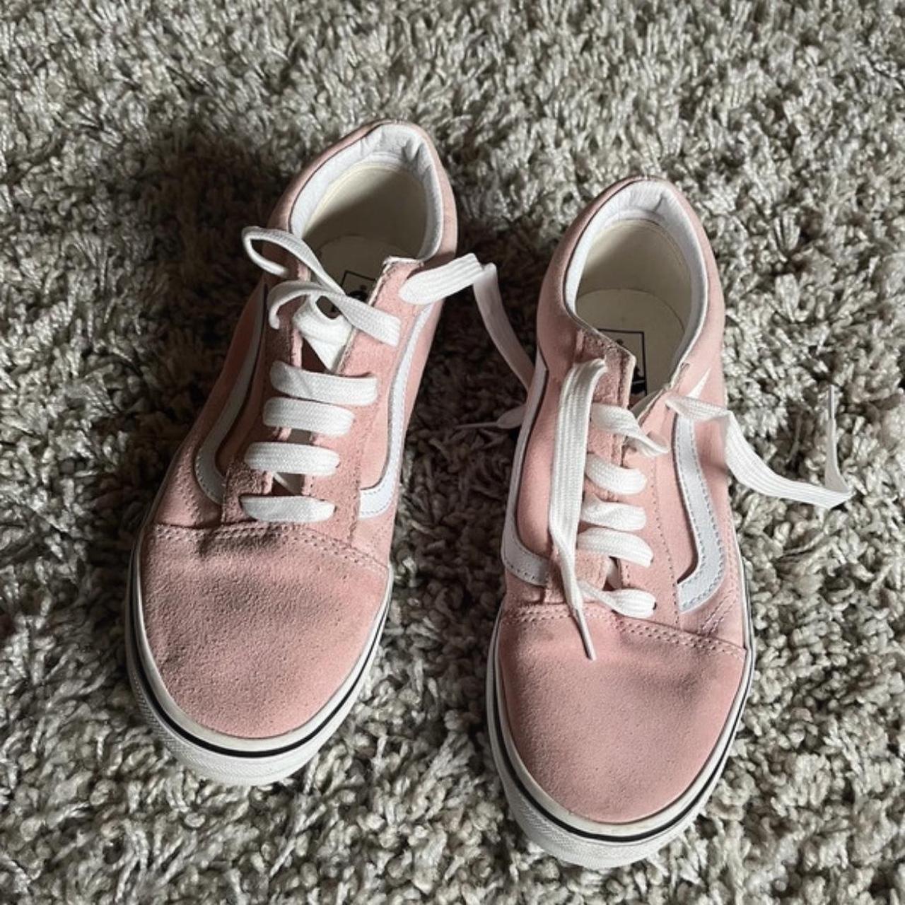 Dirty pink store vans