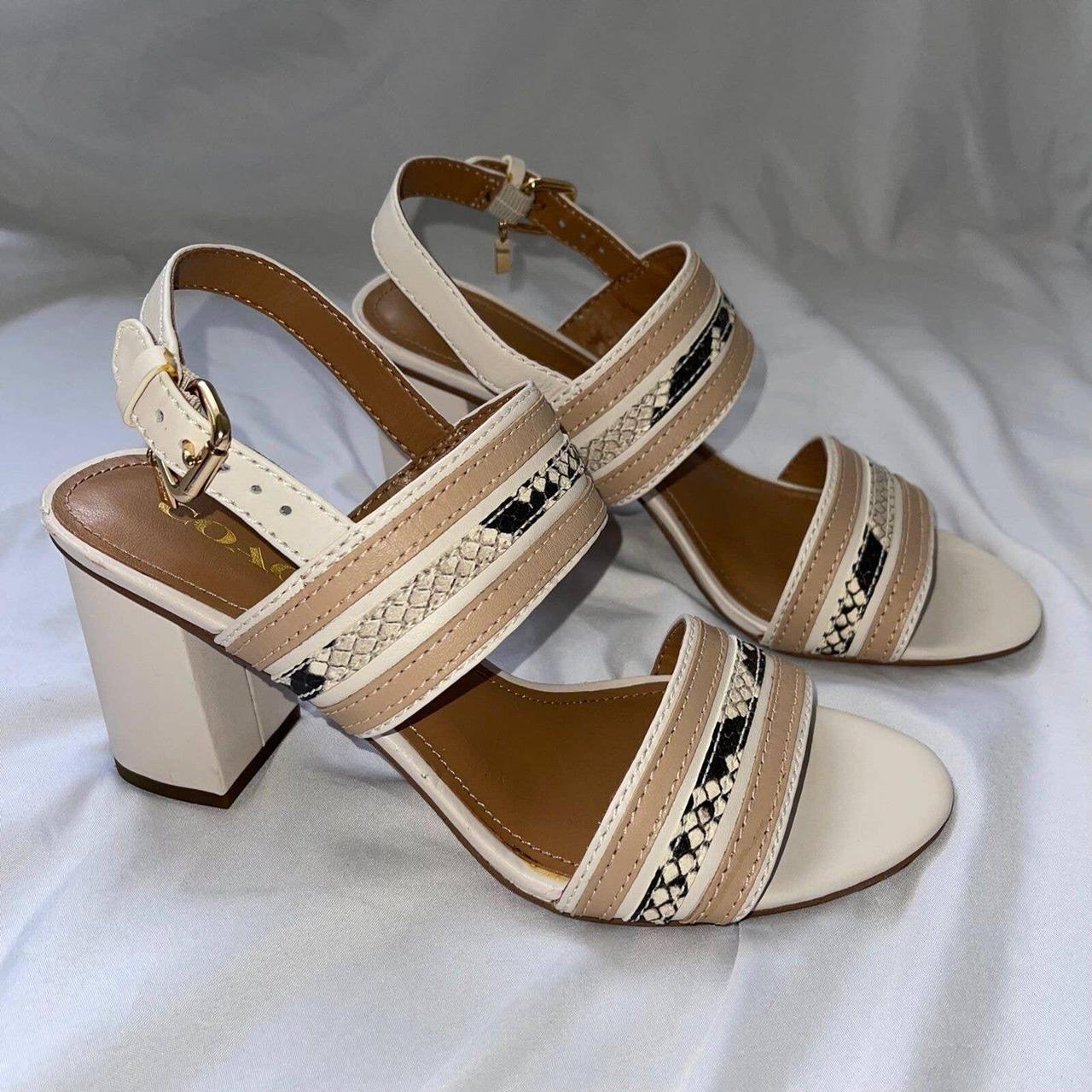 Coach block heel online sandals