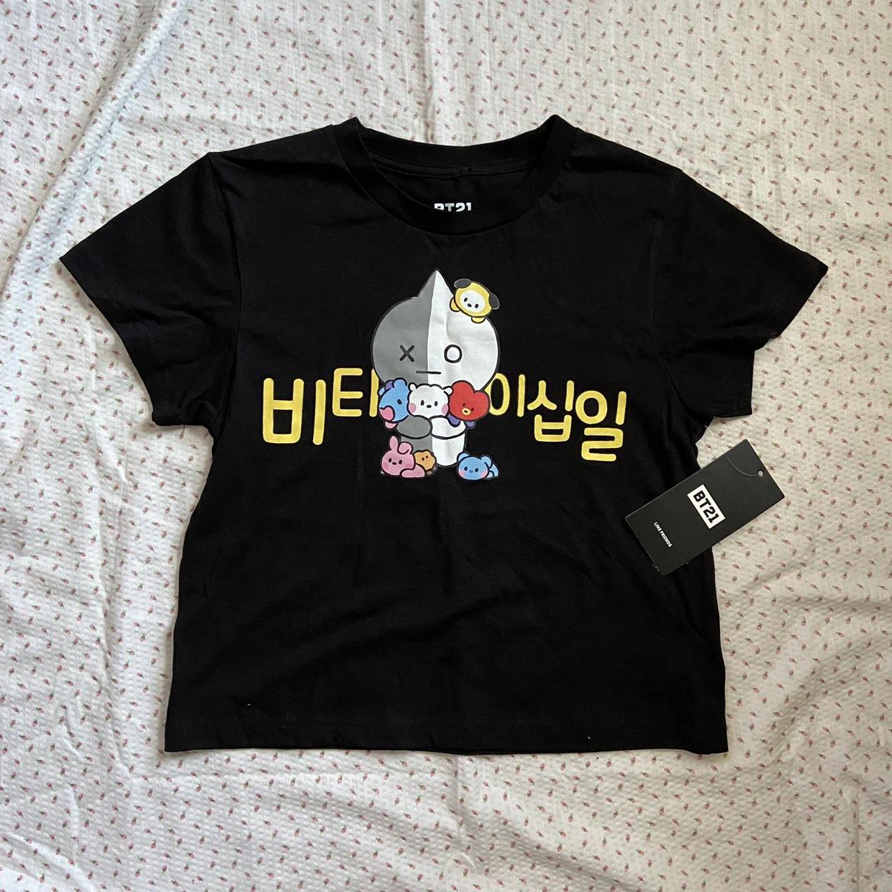 women's xs BT21 tee -never worn 🏷️ #bts #bt21... - Depop