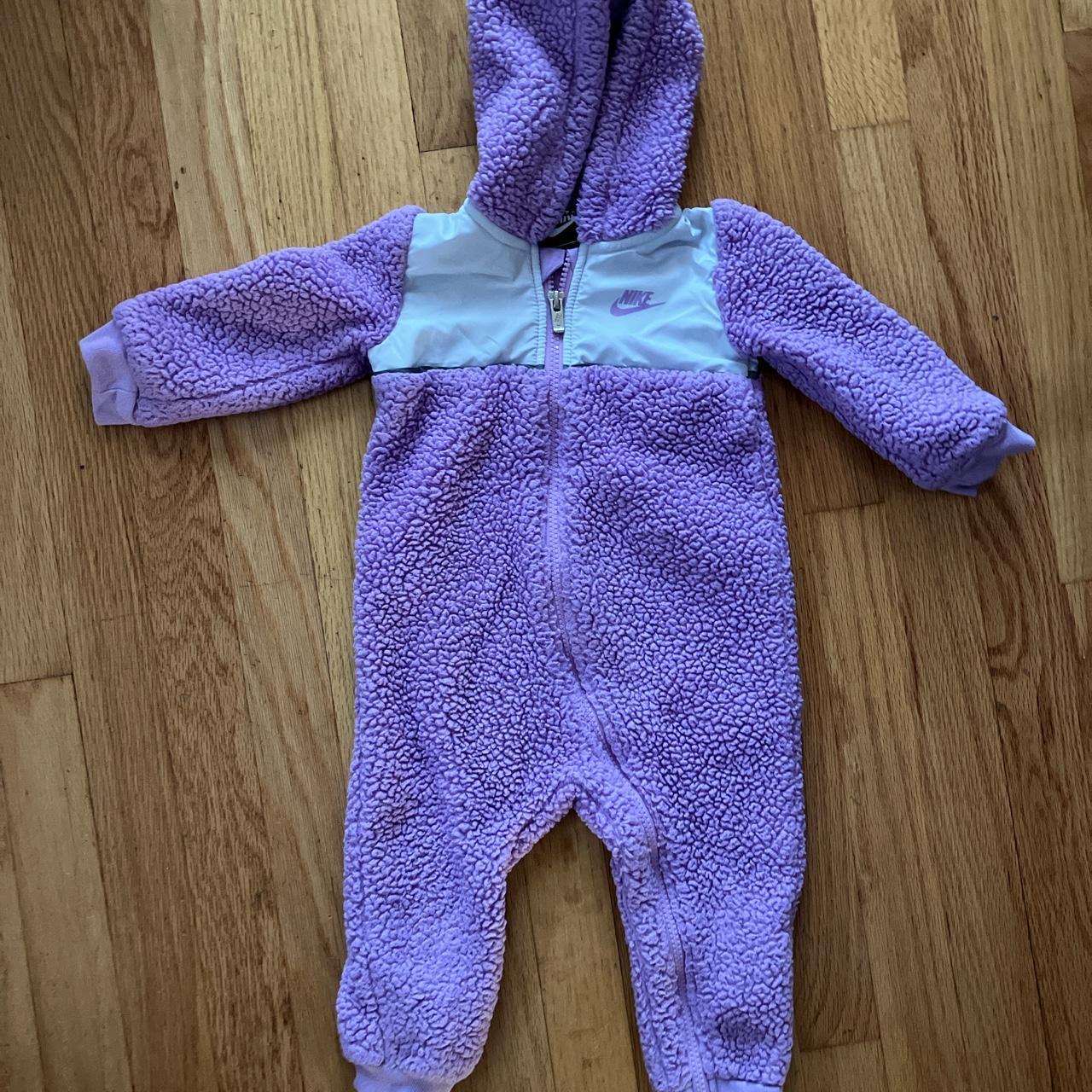 Purple nike onesie 18 months 80 86cm Used but in. Depop