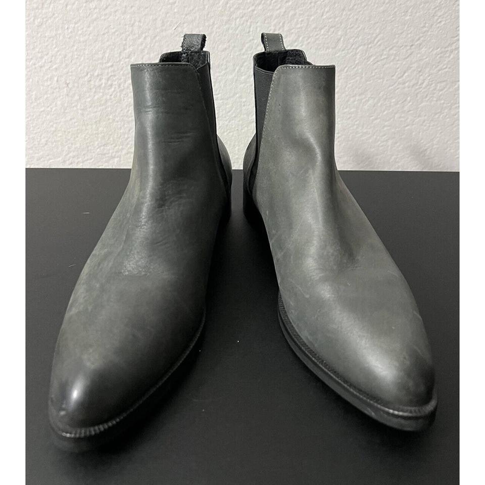 Stelle Monelle Chelsea Boots Dark Grey Leather Depop