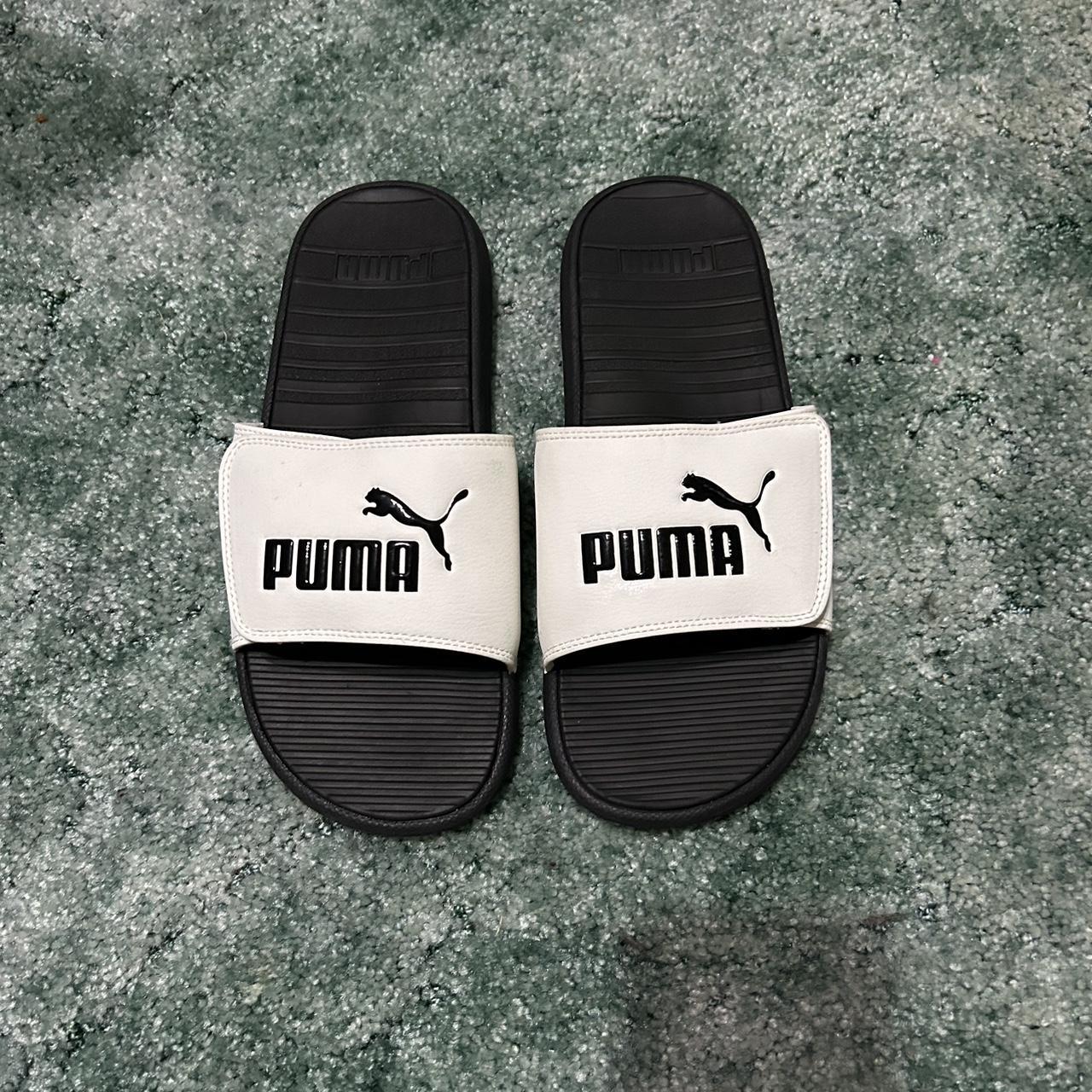 Fenty fur outlet slides size 9