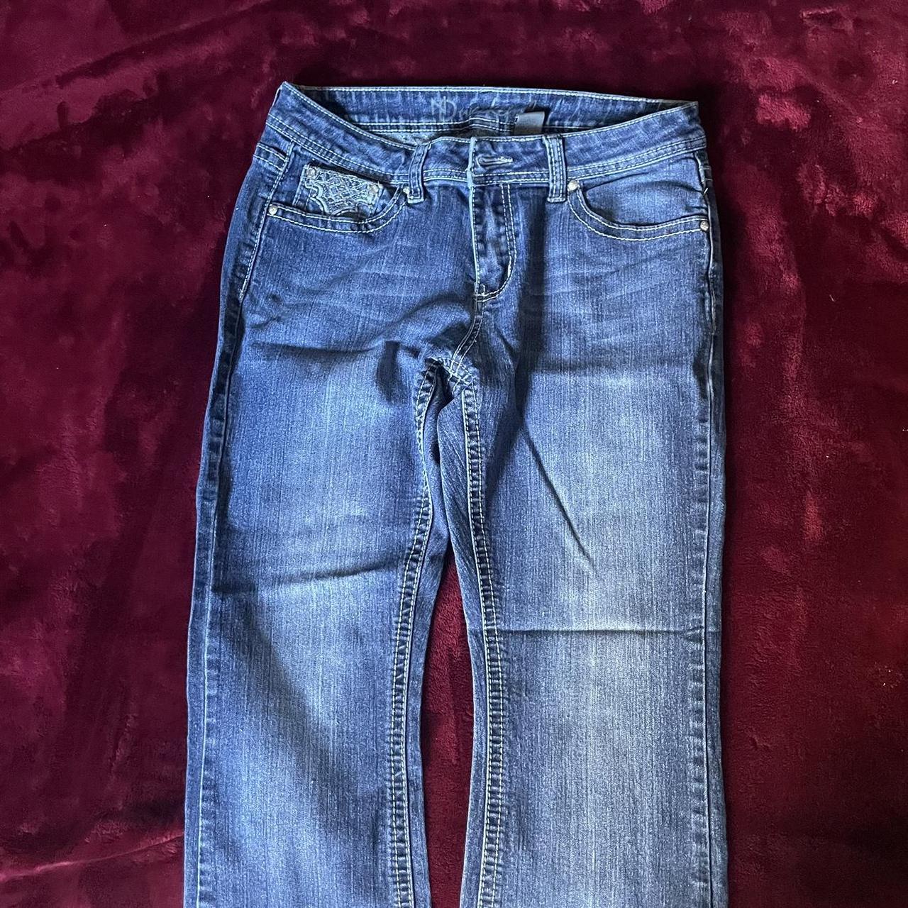 low waisted bell bottom jeans - Depop