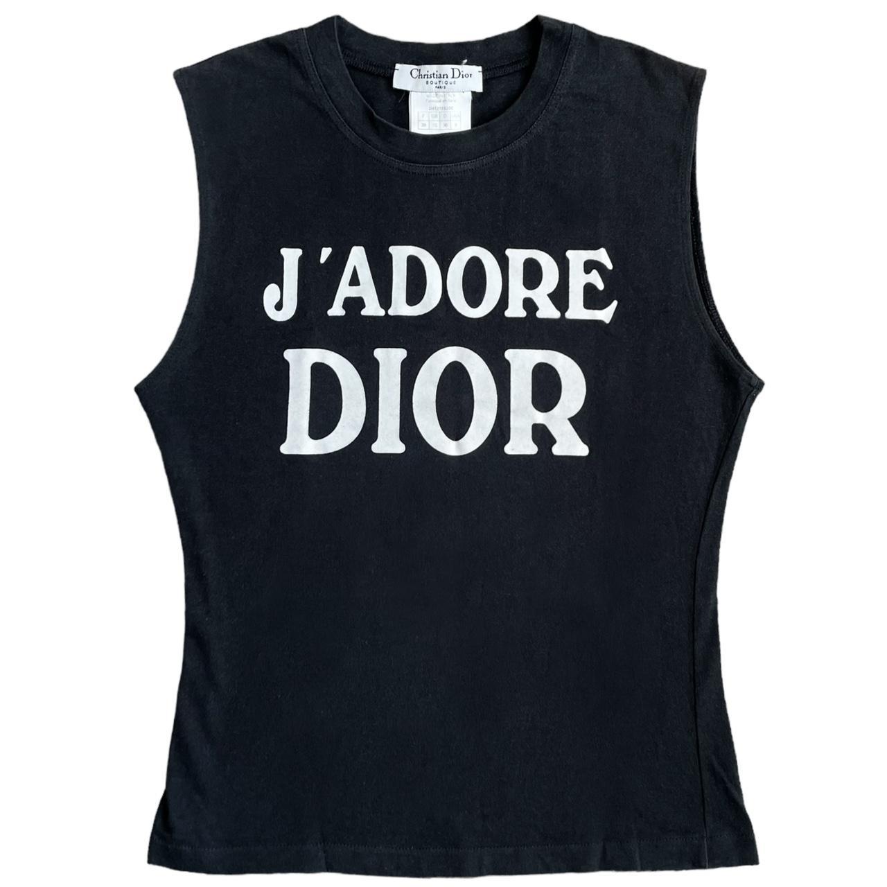 Dior Top - Authentic Dior J’Adore Spellout Vest Tank... - Depop