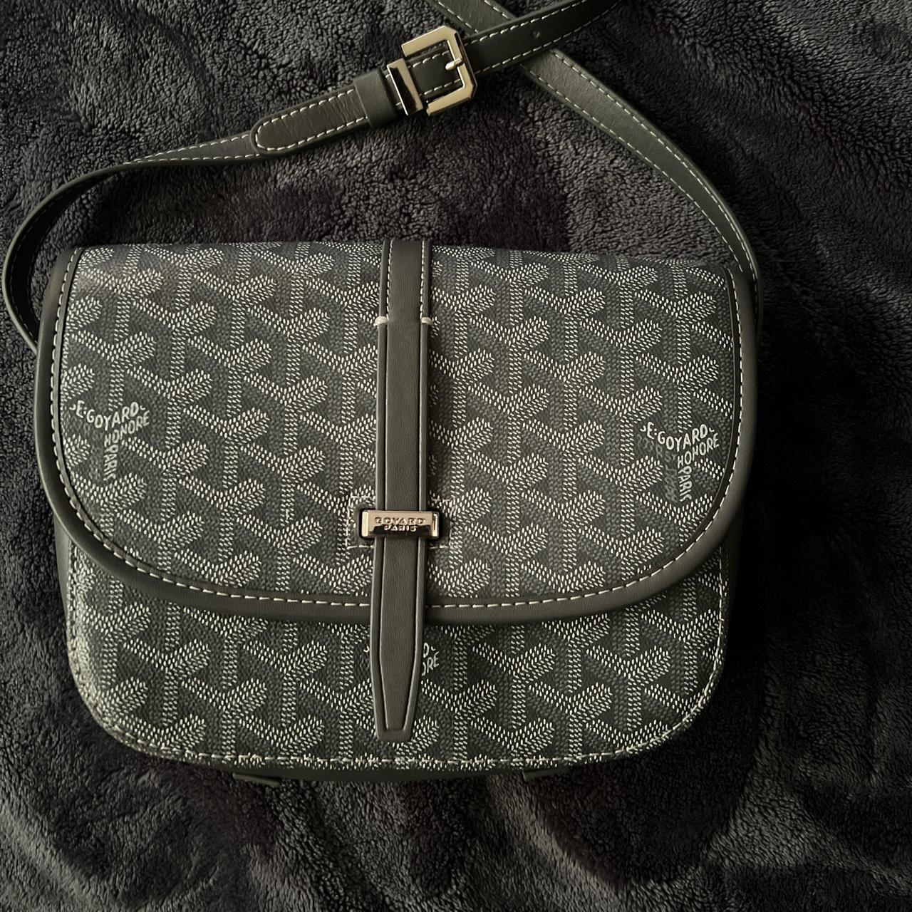 Grey and white Goyard crossbody bag #Goyard | Depop