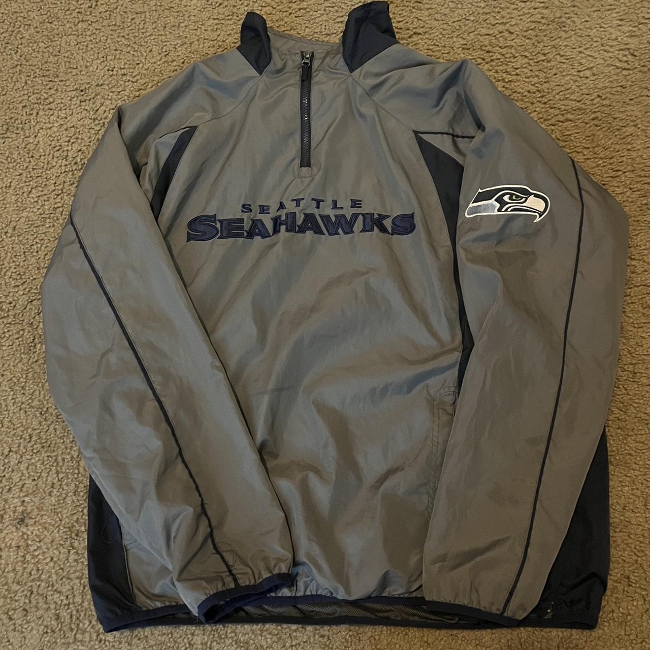 Seahawks jacket. Rarely worn. Size XL - Depop