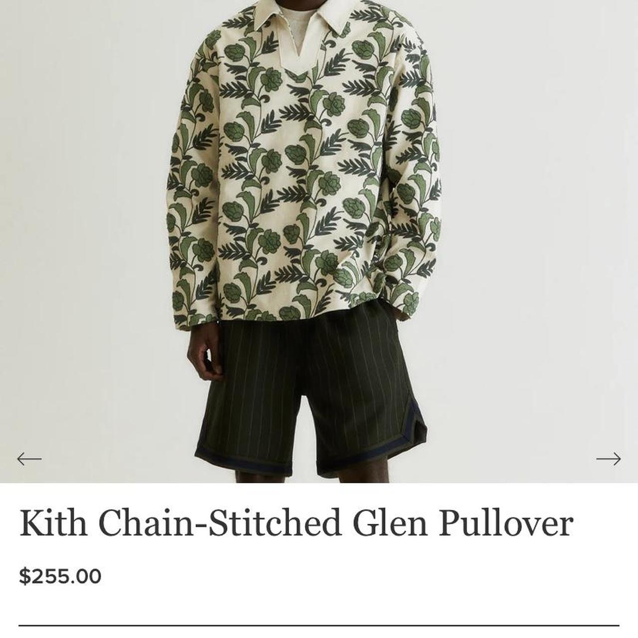 13,800円Kith Chain-Stitched Glen Pullover -Skill