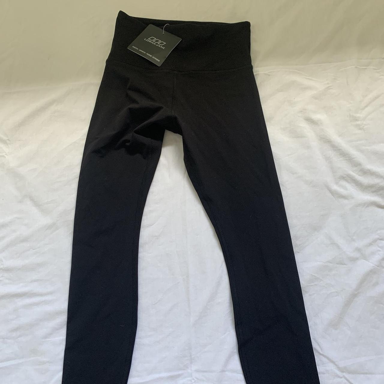 Black Lorna Jane leggings Size 6 - Depop