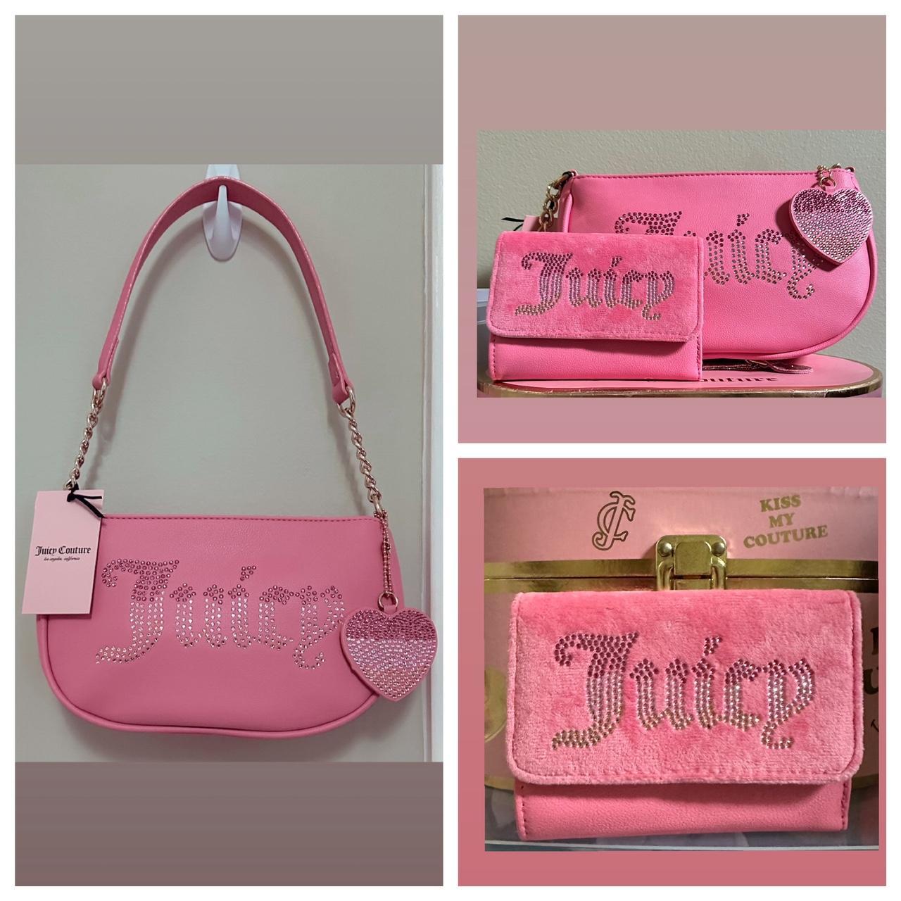 2WAY【JUICY COUTURE】Jasmine S ポーチ ハンド ショルダー Pink Juicy Couture Jasmine S Handbag synthetic pink
