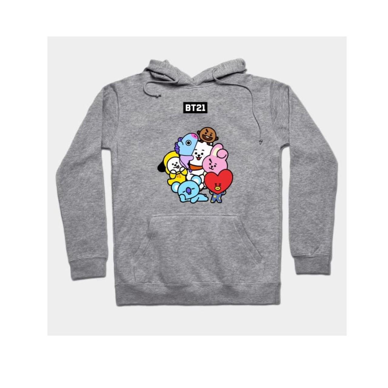 BT21 Oversized Hoodie Brand new Size Small Depop