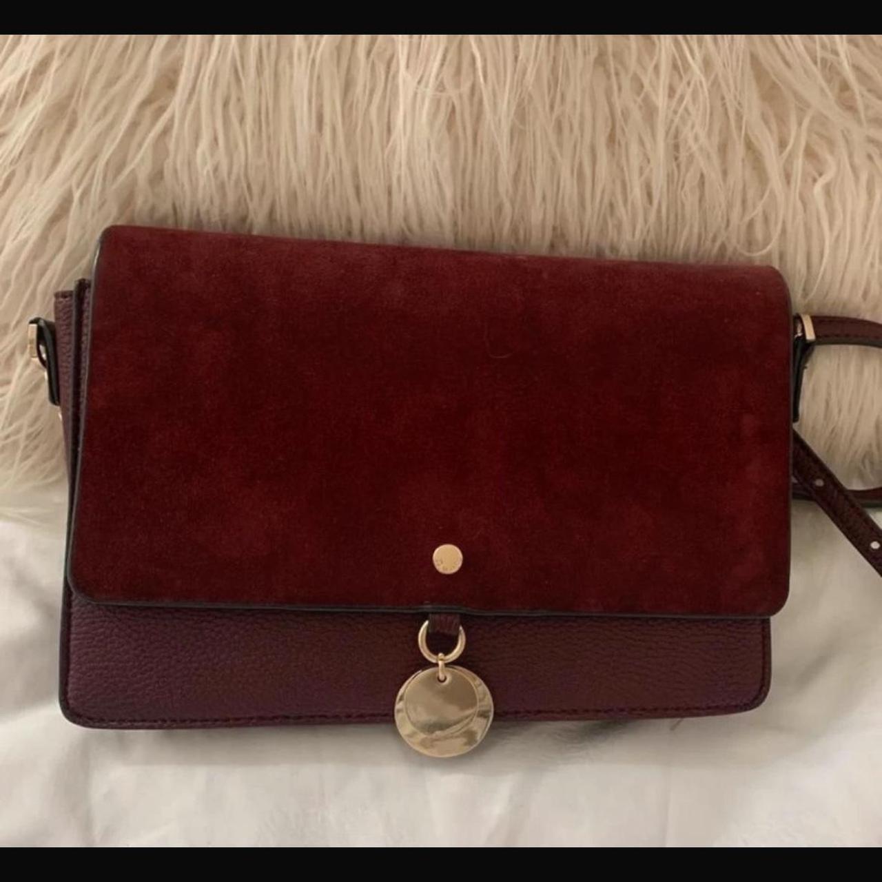 Burgundy dune online bag