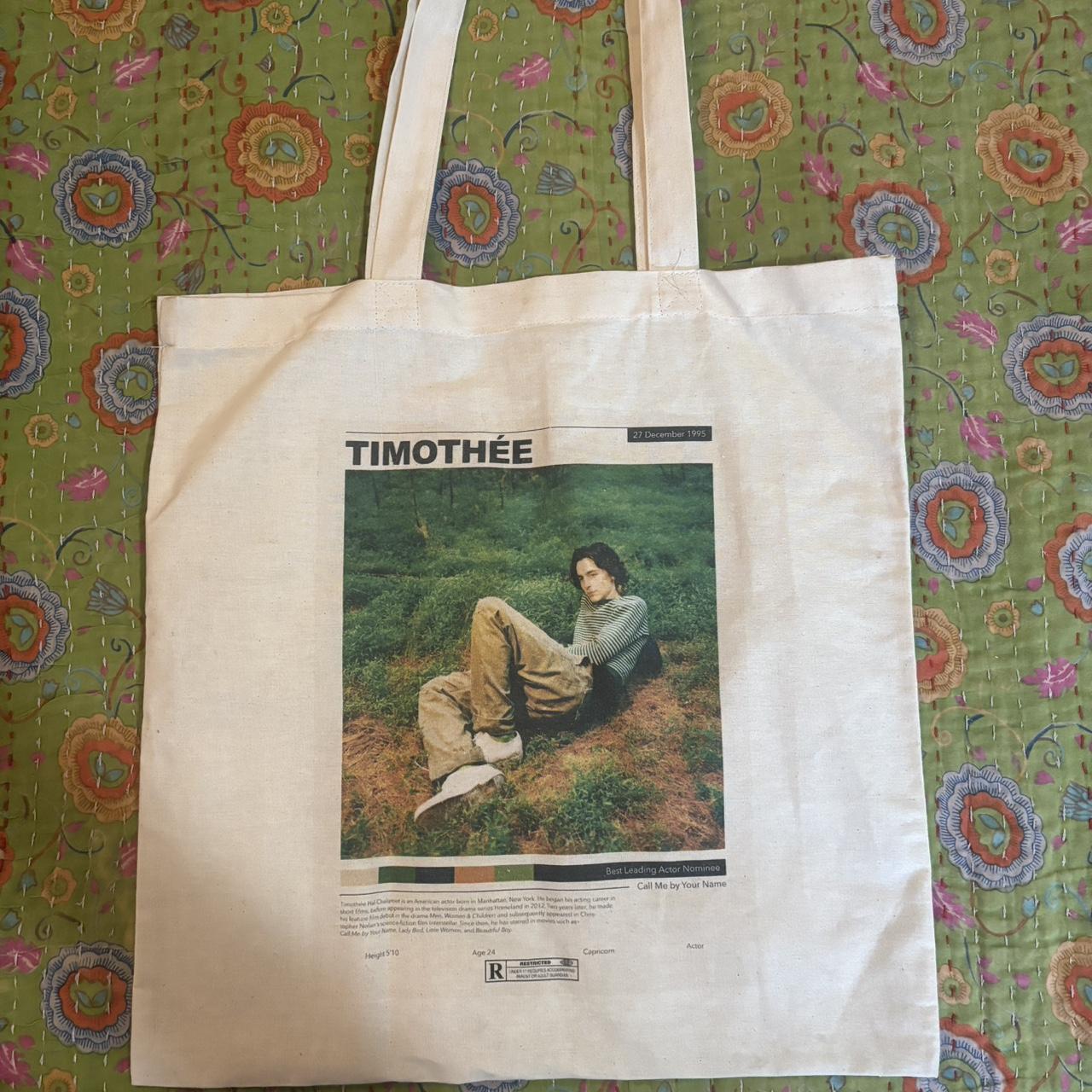 Timothee Chalamet Tote Bag For All My Timothee Depop 6644