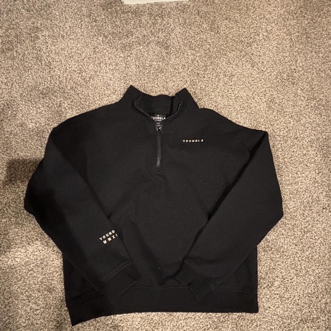 Youngla quarter zip great condition not really... - Depop