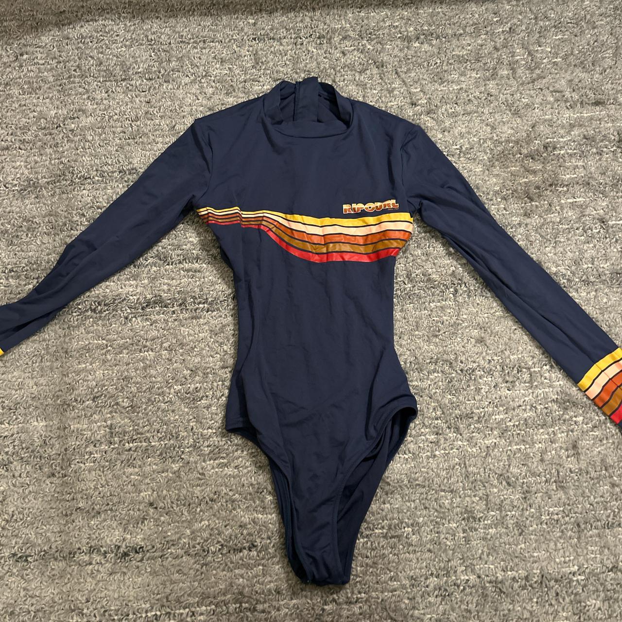 Rip Curl Long Sleeve One Piece Open Back Size Small - Depop