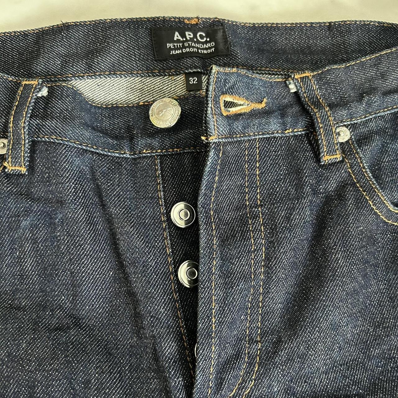 A.P.C. Petit Standard Japanese raw denim never worn Depop