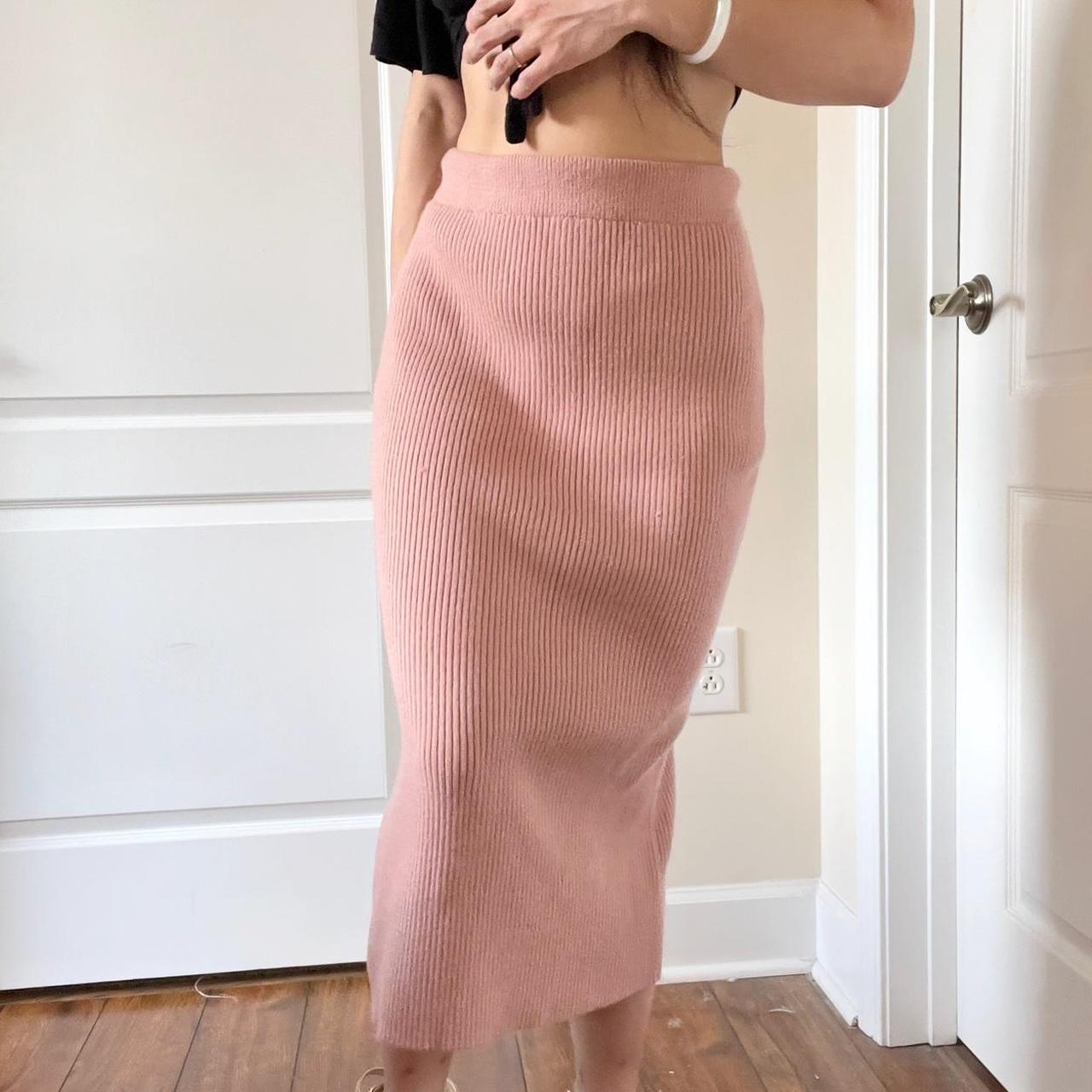 Brandy melville outlet pink midi skirt