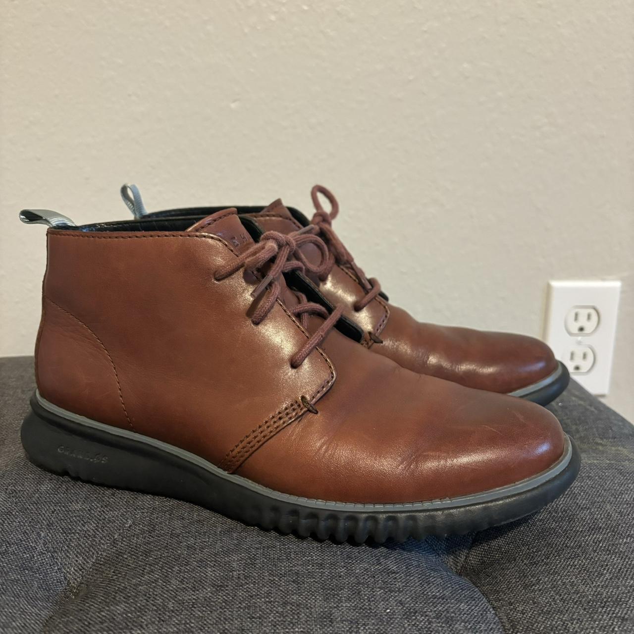 Cole Haan Leather 2.Zerogrand Chukka Boots Size 7 | Depop