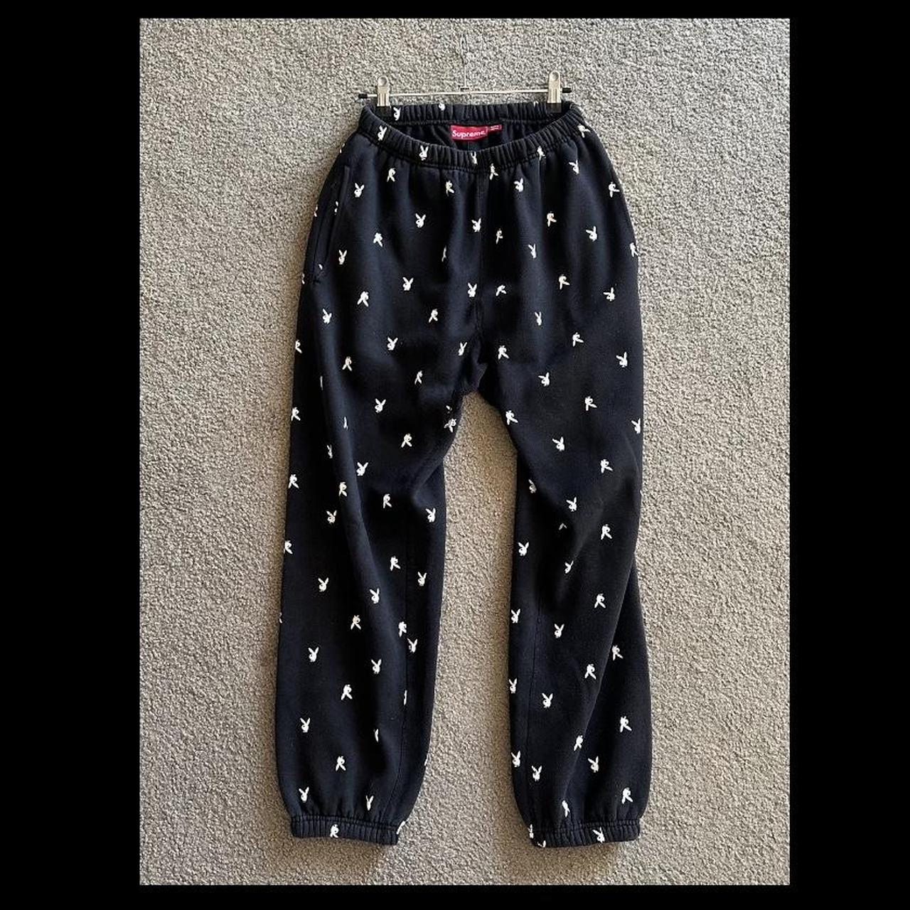 Supreme x Playboy FW15 Sweatpants in Black, Size:...