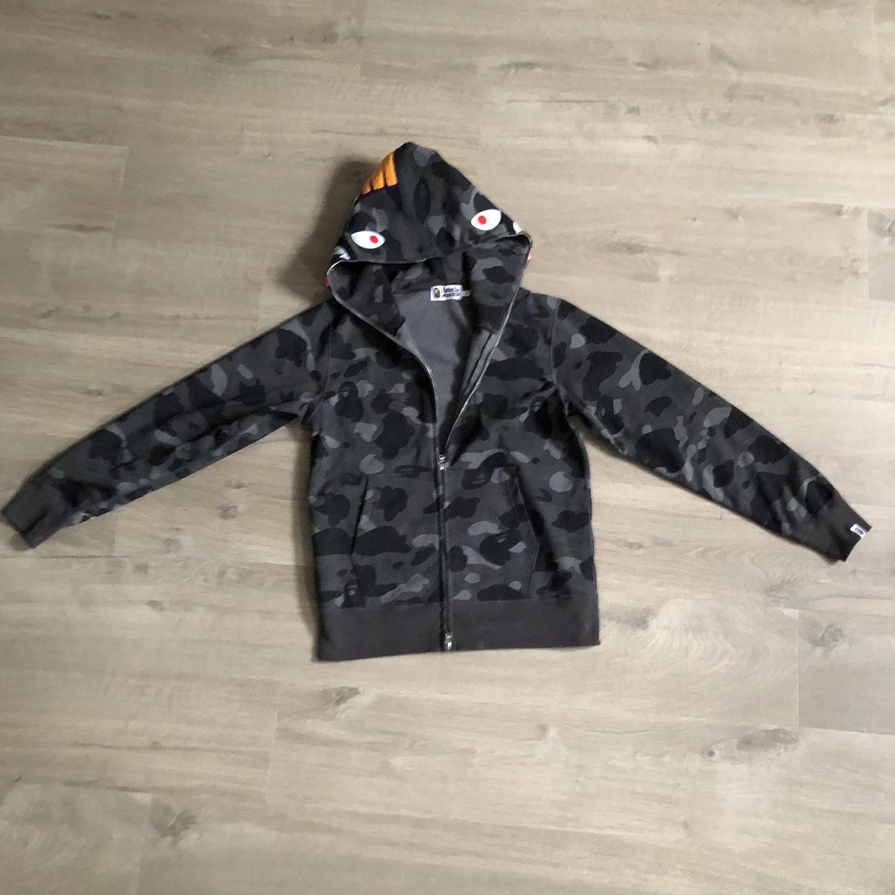 BAPE Color Camo Shark Full Zip Hoodie (SS23) - Size M - Depop