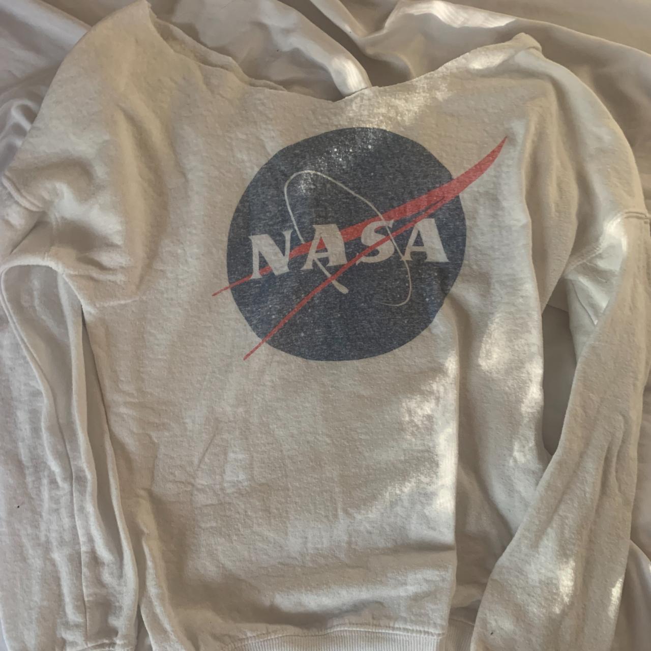 nasa off the shoulder sweater! honestly just want to... - Depop