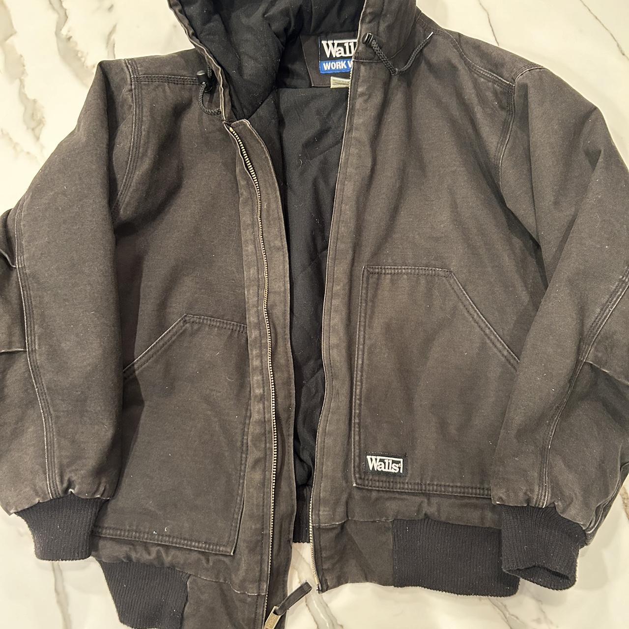 Walls Brown and black work jacket #workwear - Depop