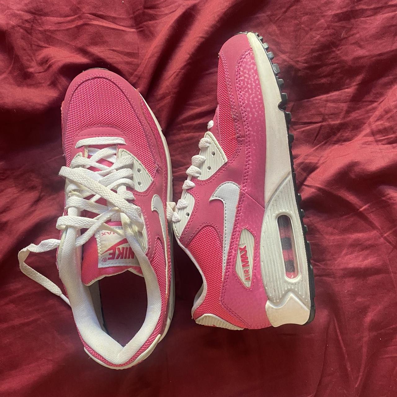 pink and black nike airs