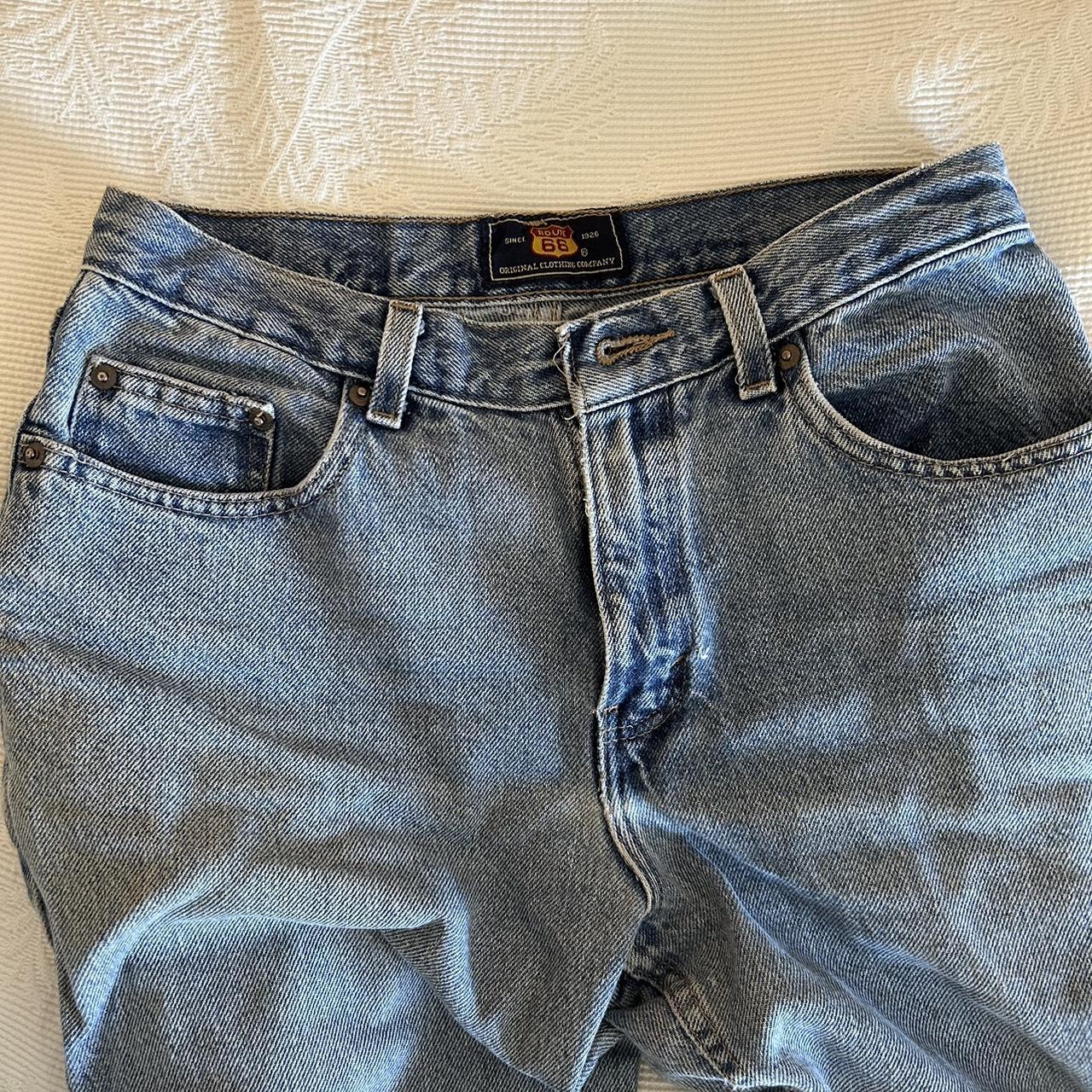 Low-rise medium wash Route 66 jeans Size 5/6 waist... - Depop