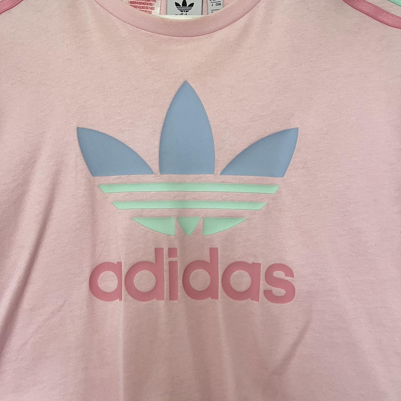 Baby pink adidas top best sale