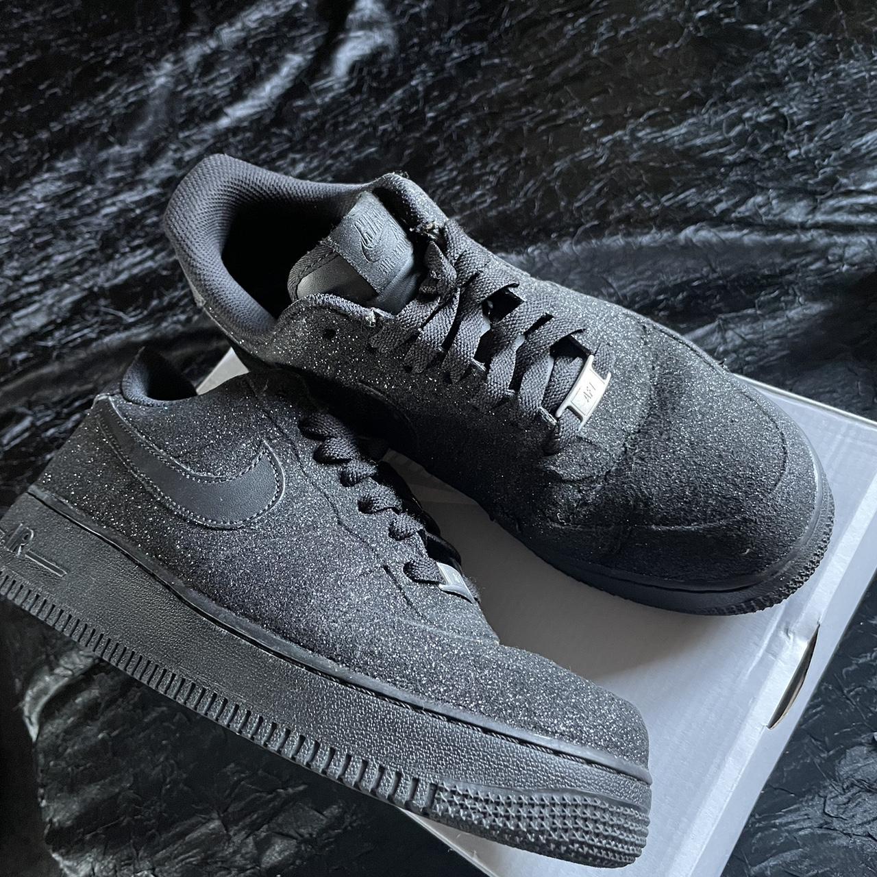 black glitter air force 1