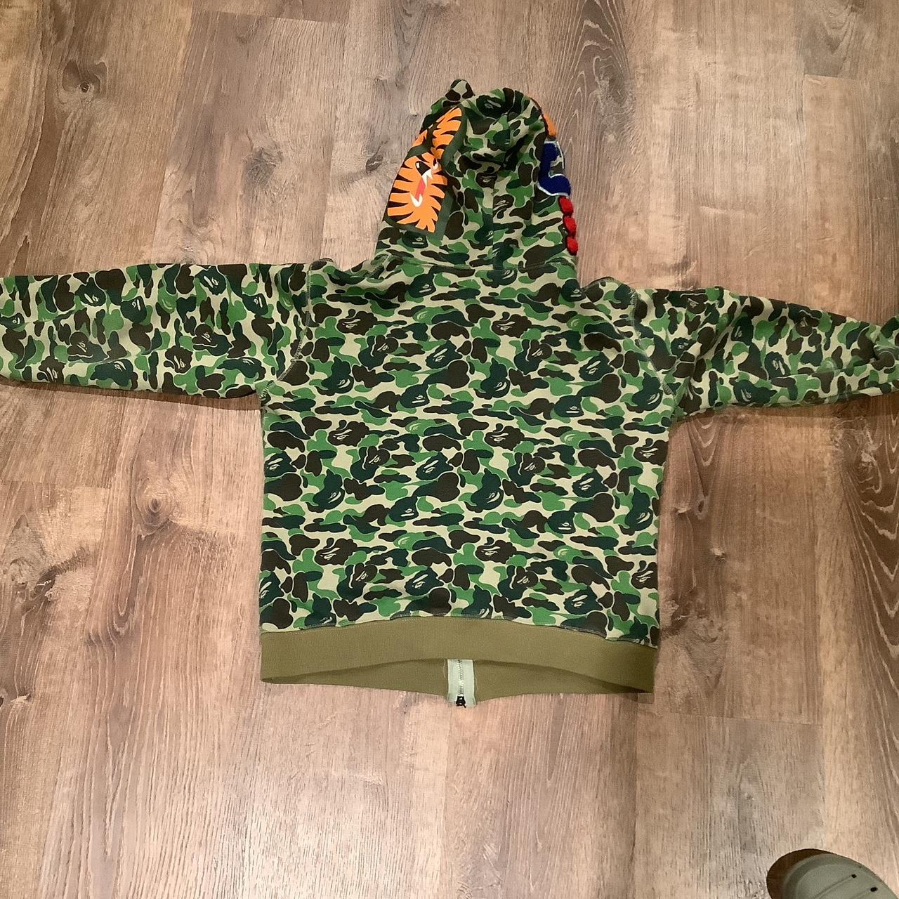 Authentic Camouflage Bape hoodie Open to... - Depop