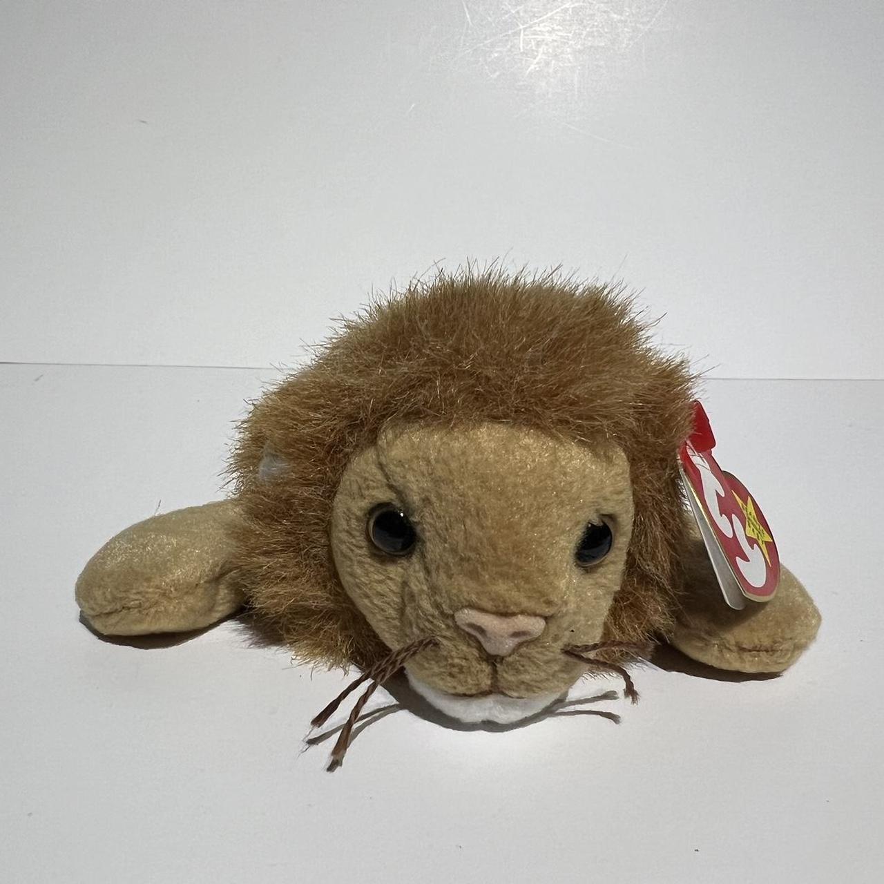 Ty Beanie Babies Roary The Lion. DOB February 20 Depop
