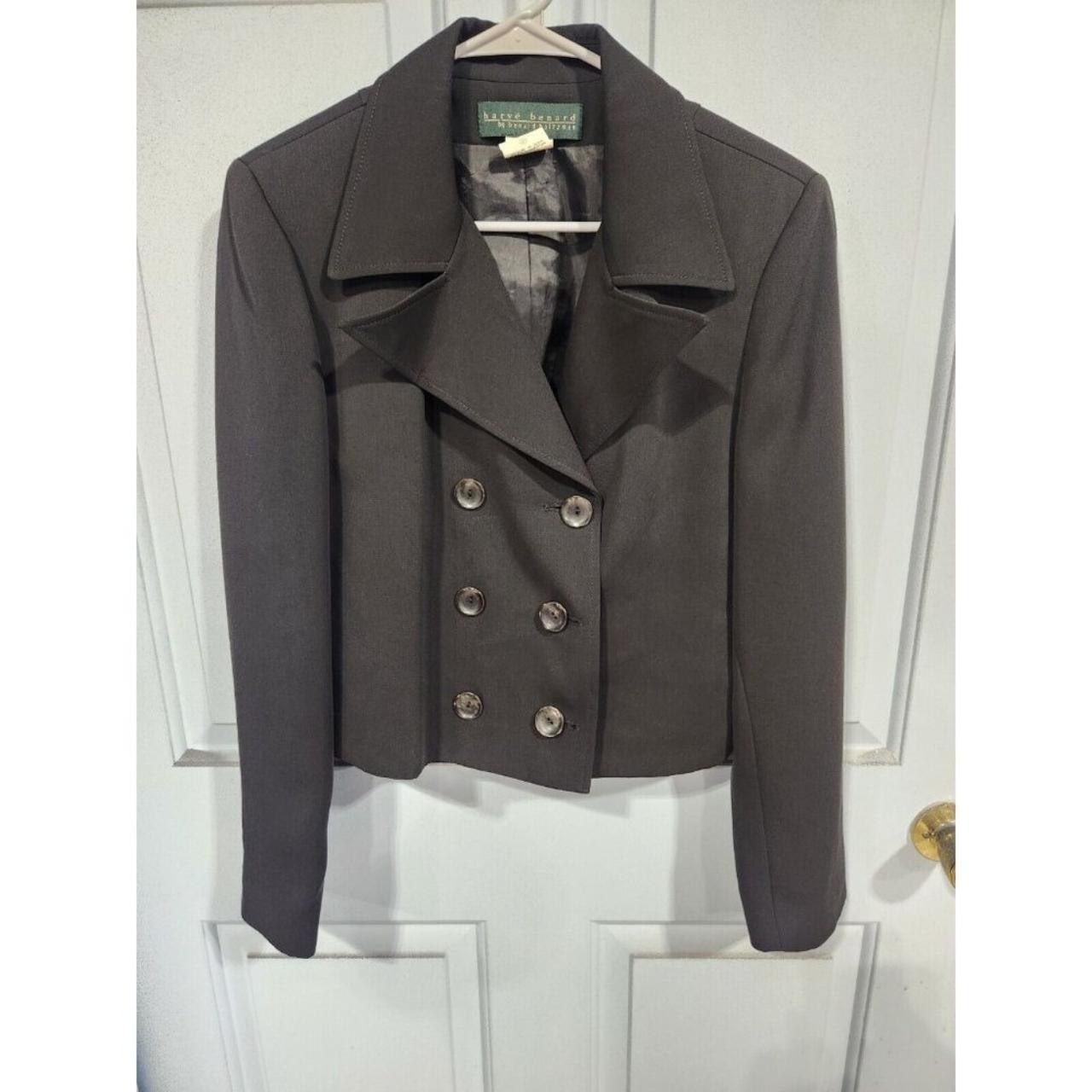 Harve Benard Blazer Jacket Women 12 Black This