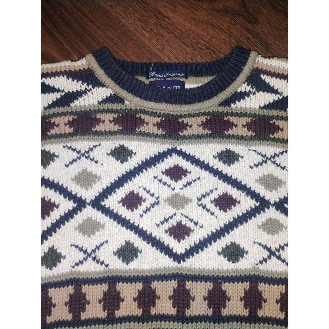 GANT Men's Cardigan - Multi - XL – Vintage Gant M… - image 2