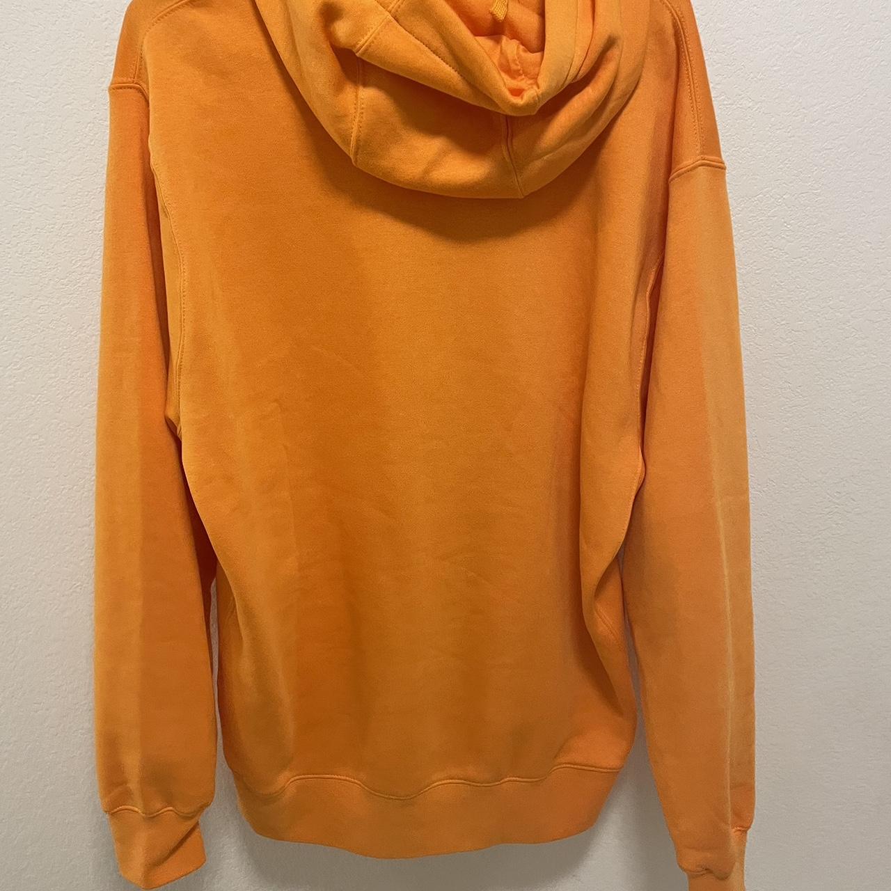 orange nike hoodie zip up