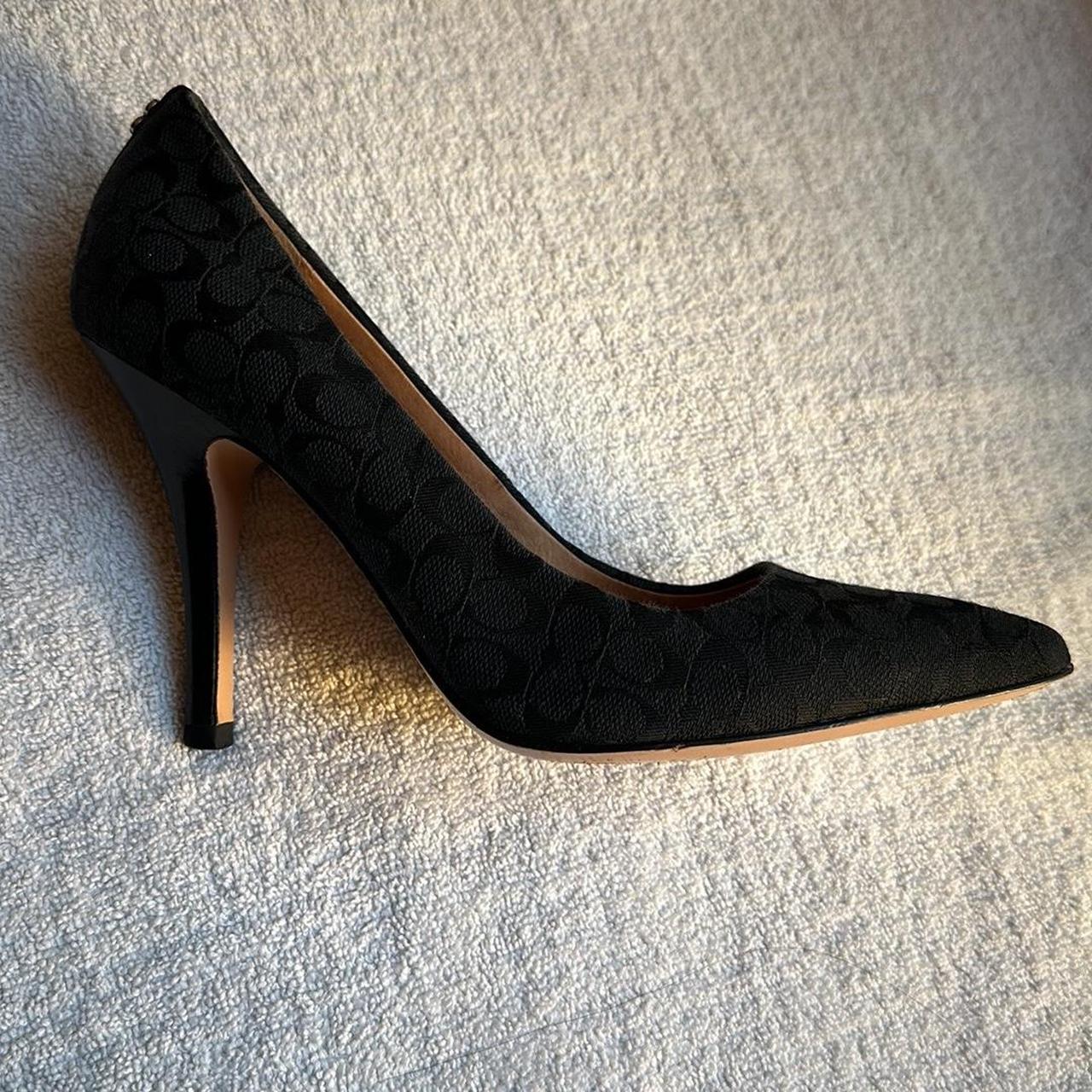 Coach hot sale heels black