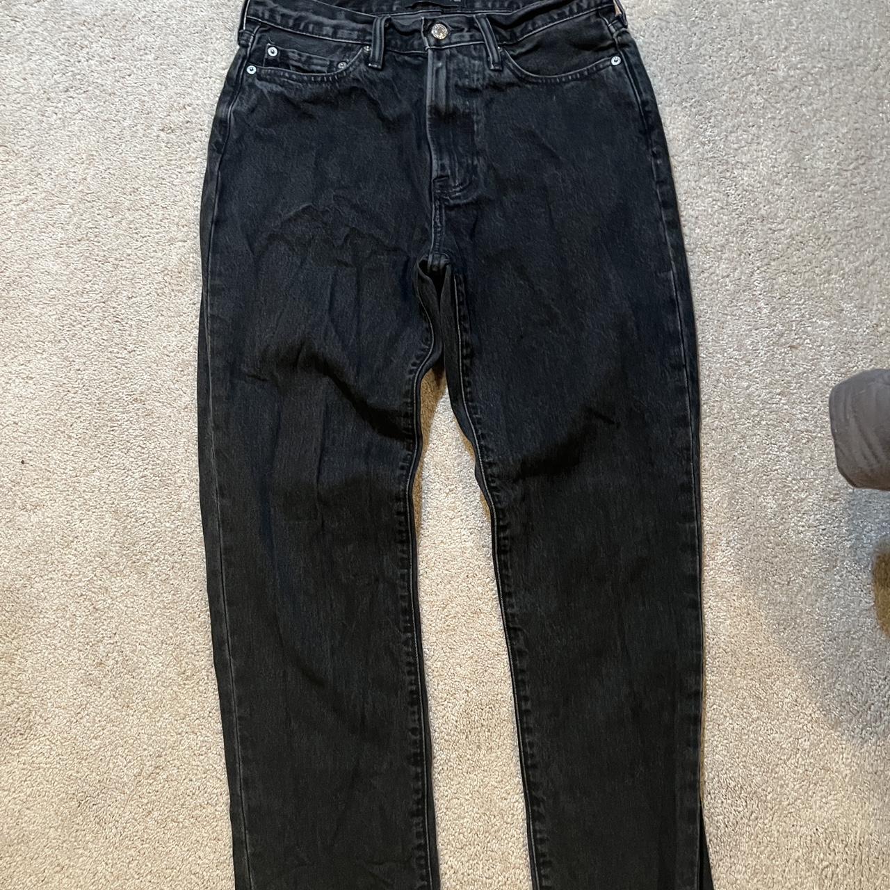 Black A&F jeans Loose fit Slightly worn Size 30” X... - Depop