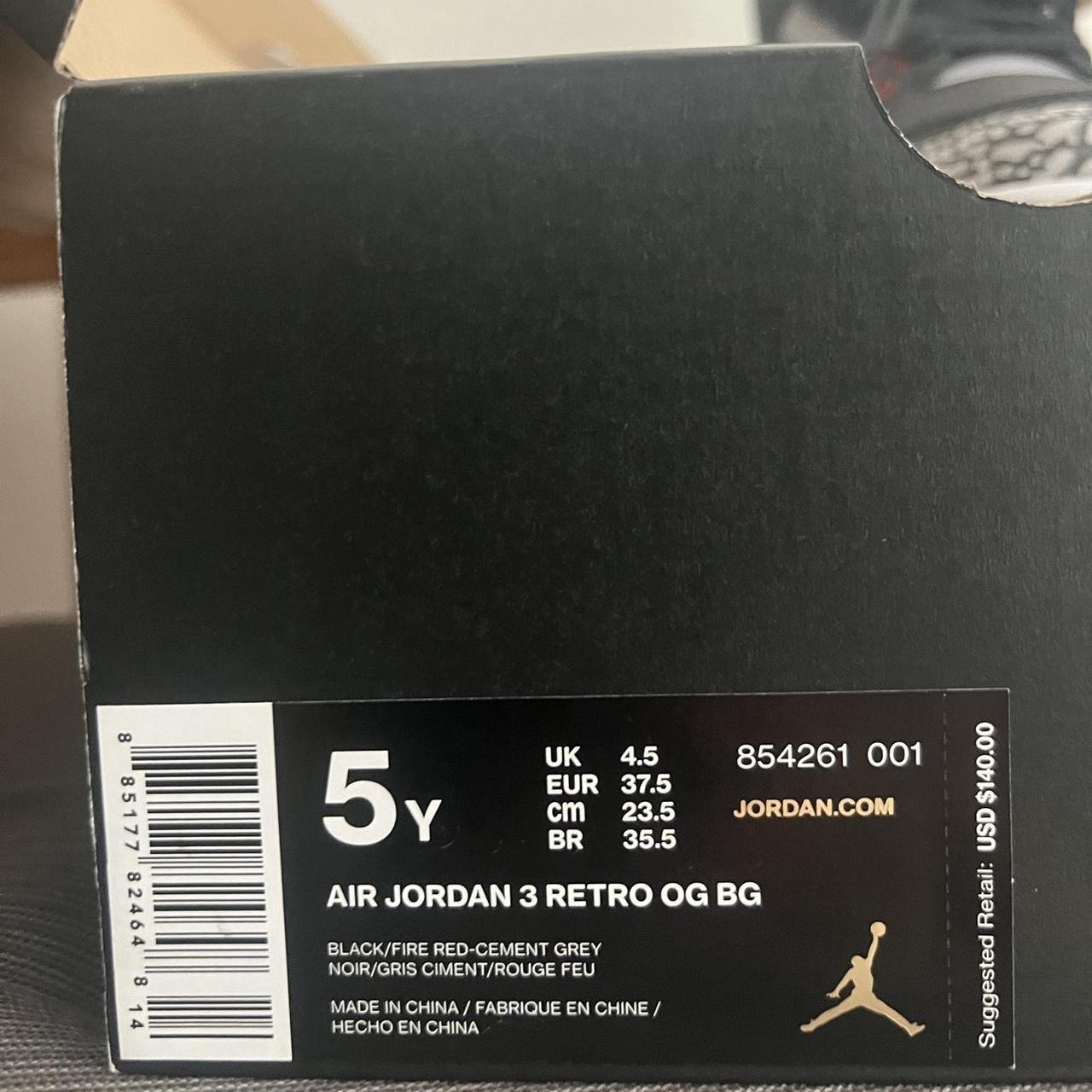 5y jordan size