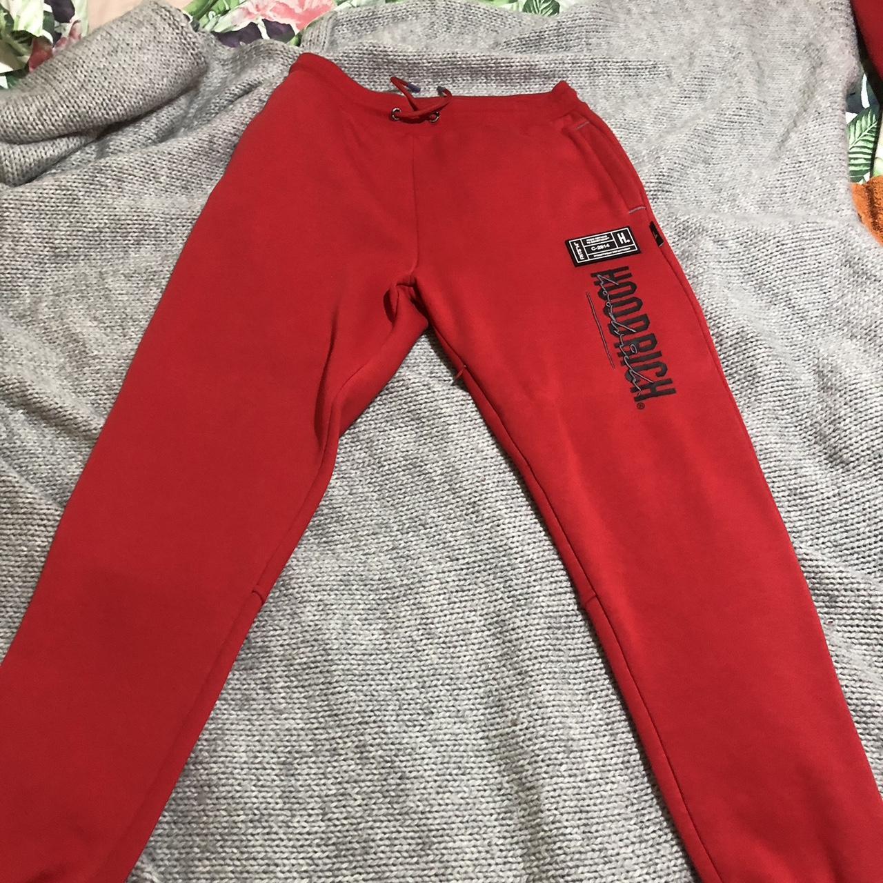 Red Hoodrich Tracksuit only worn a few times perfect... - Depop