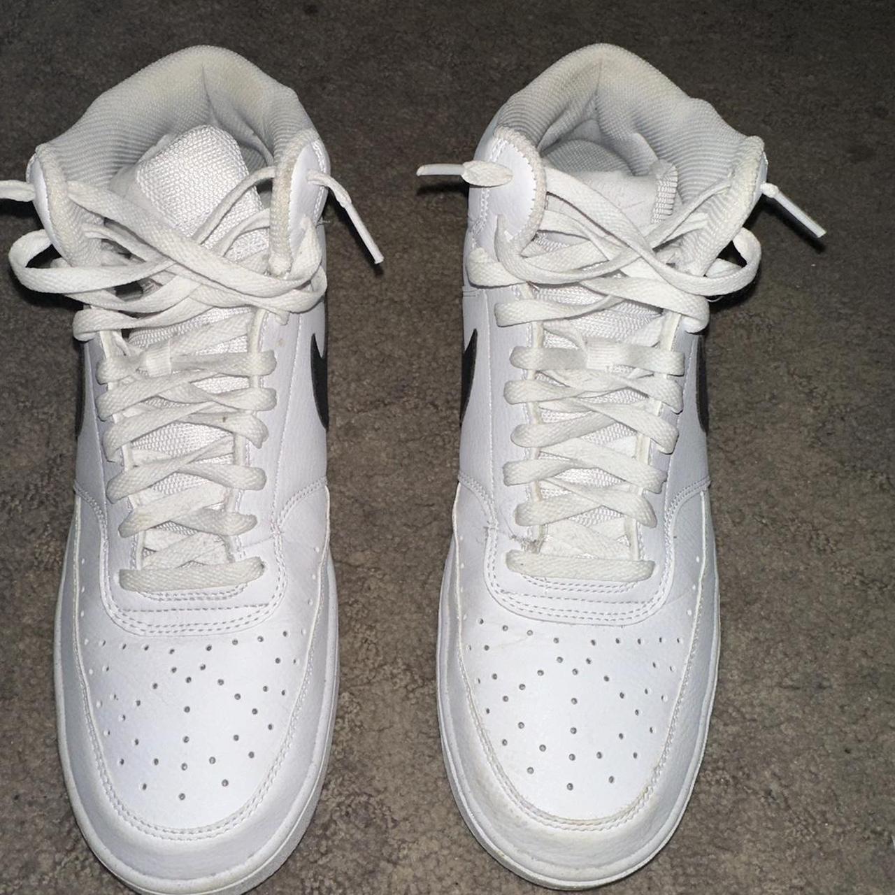 nike mid black and white