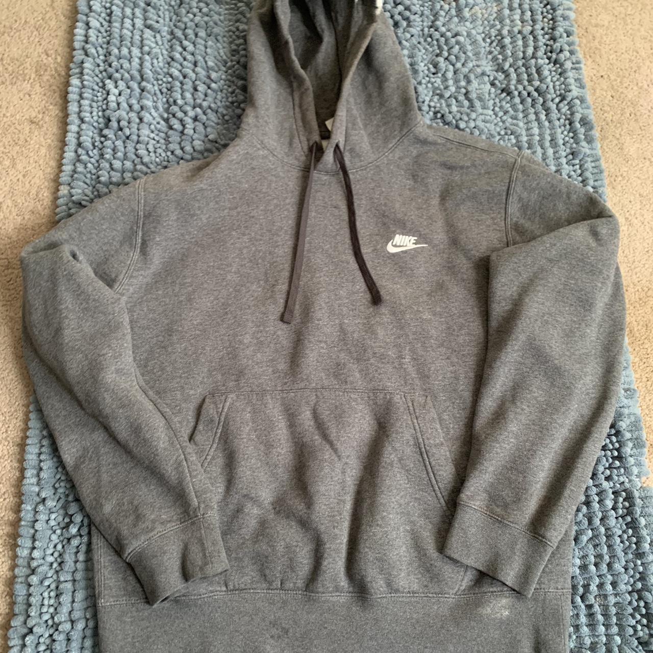 mens gray nike hoodie