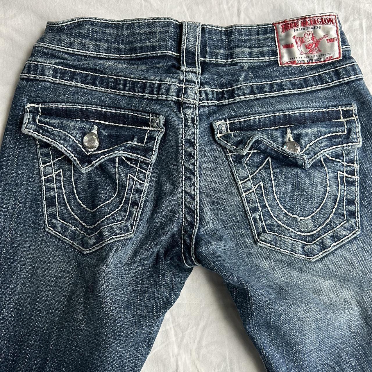 Low rise true religions jeans flared thrifted have... - Depop