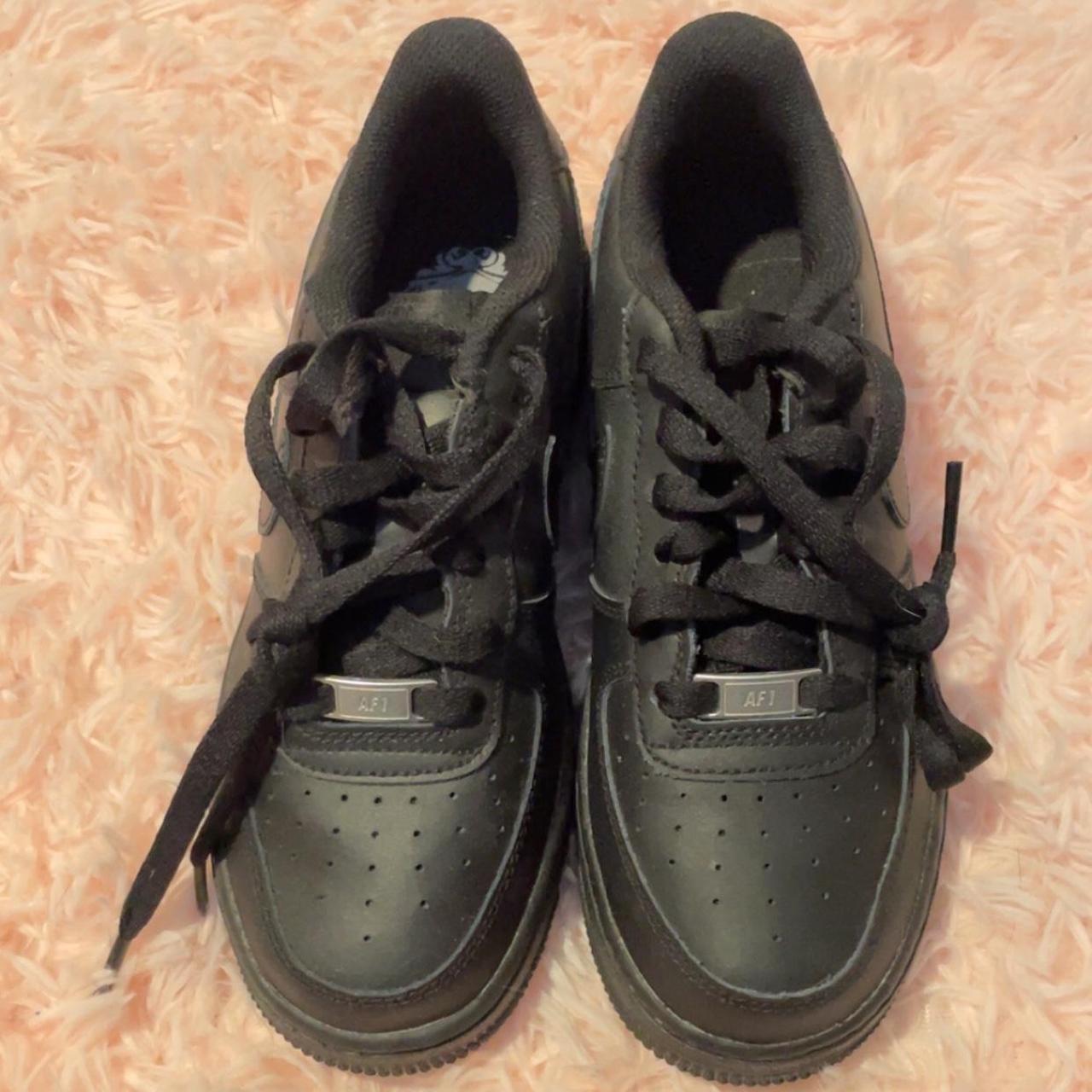 All Black Air Force 1 - Depop