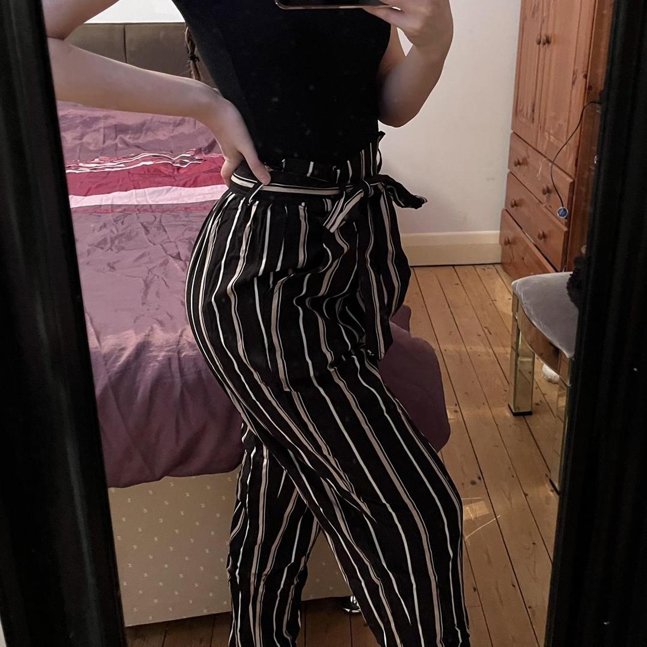 H&m 2024 pinstripe trousers