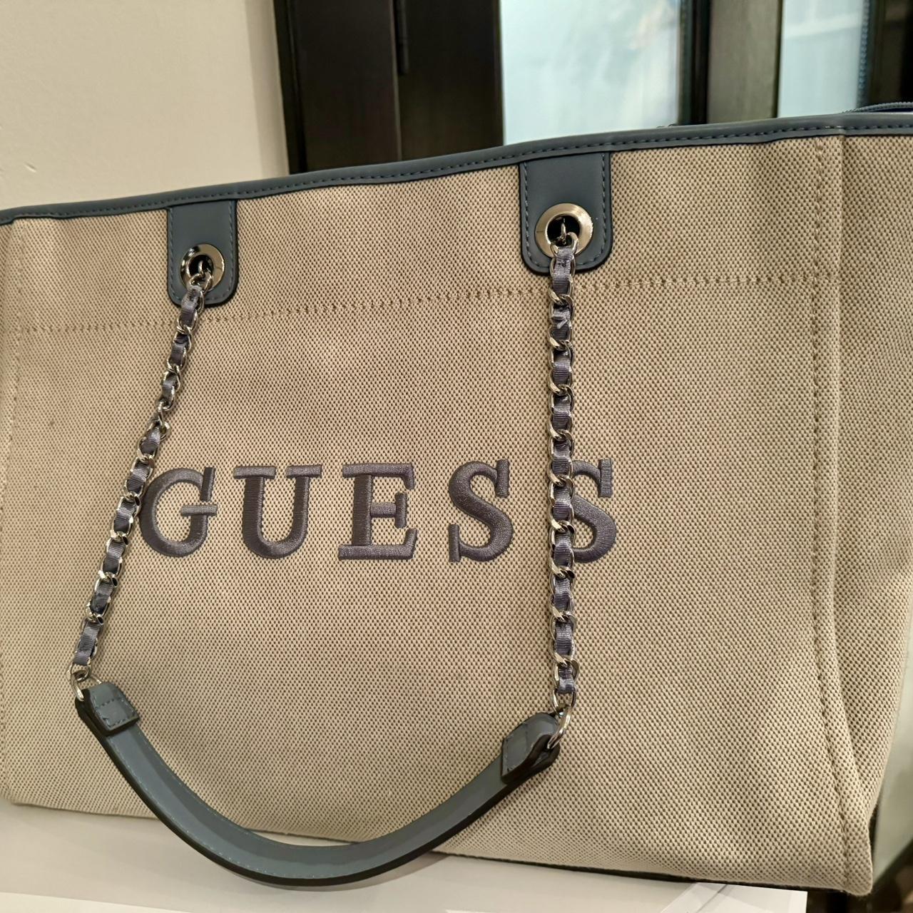 Guess denim bag discount sale