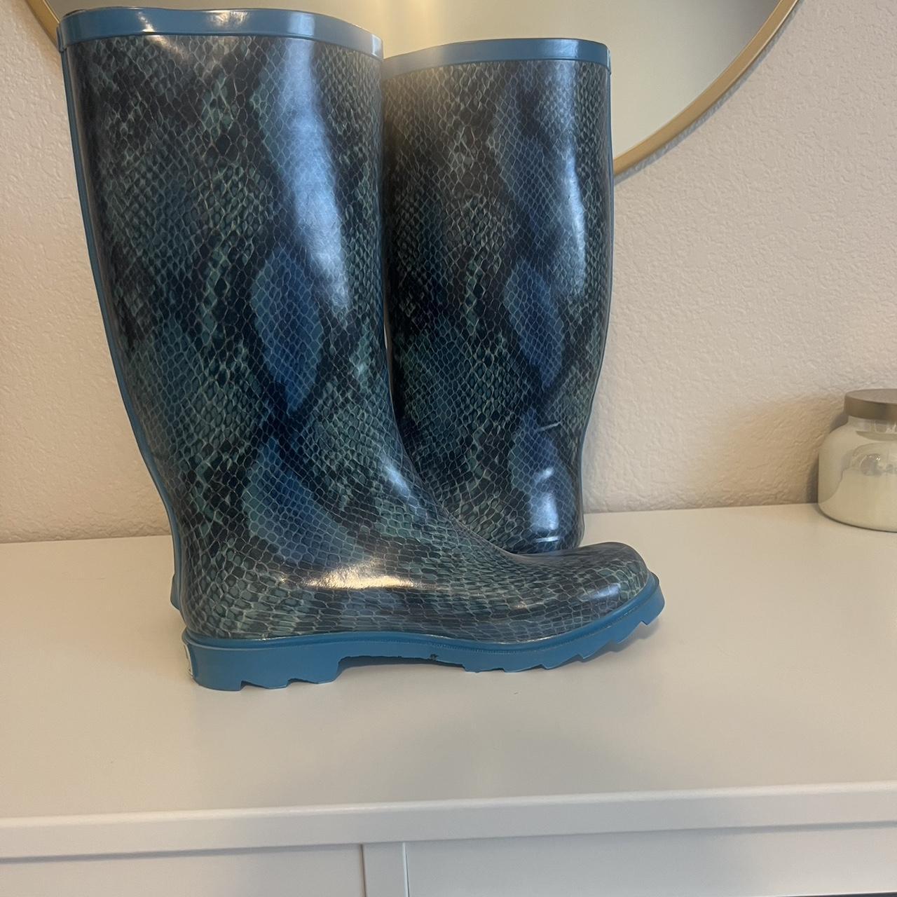 Snake print sale rain boots