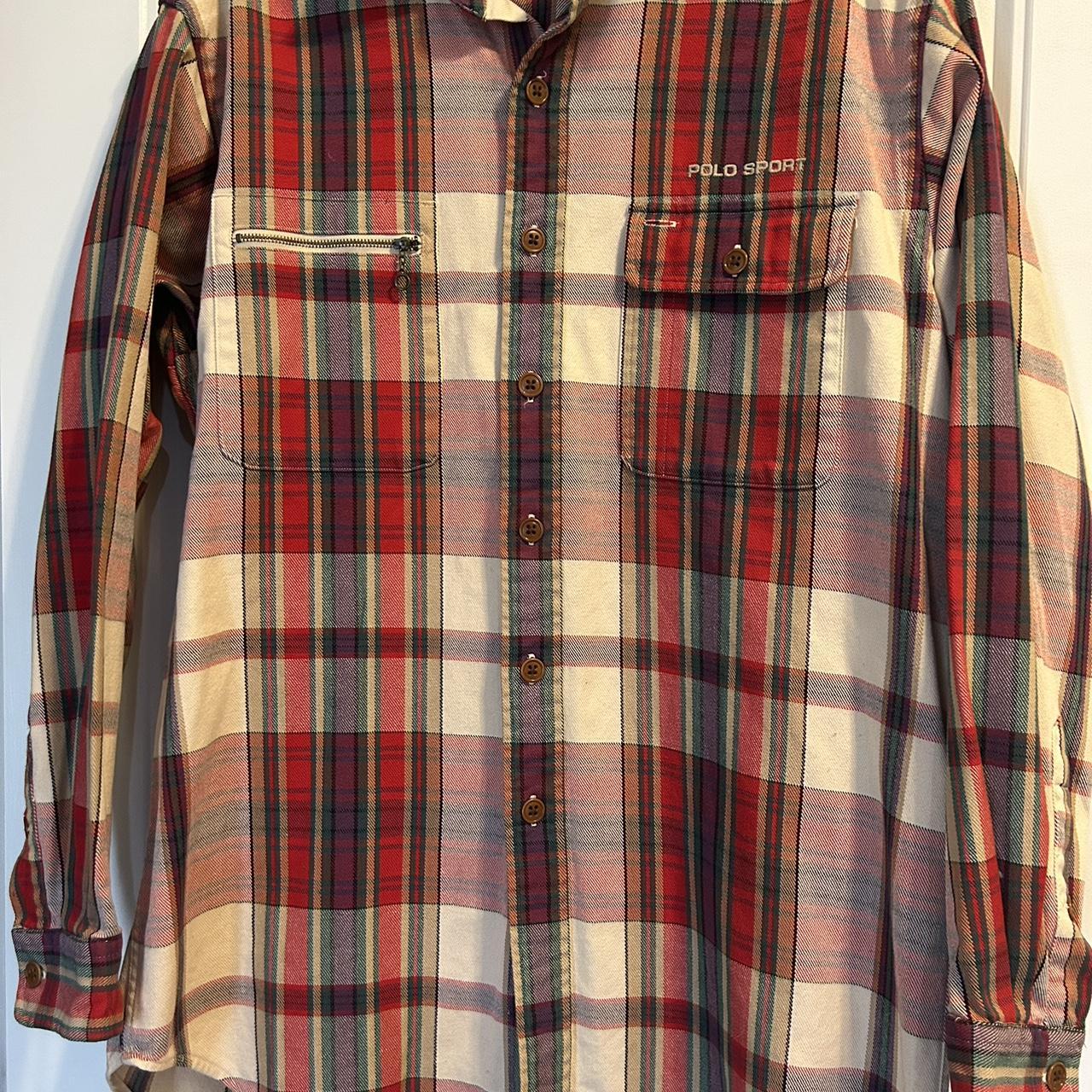 Vintage Polo sport flannel shirt size medium...