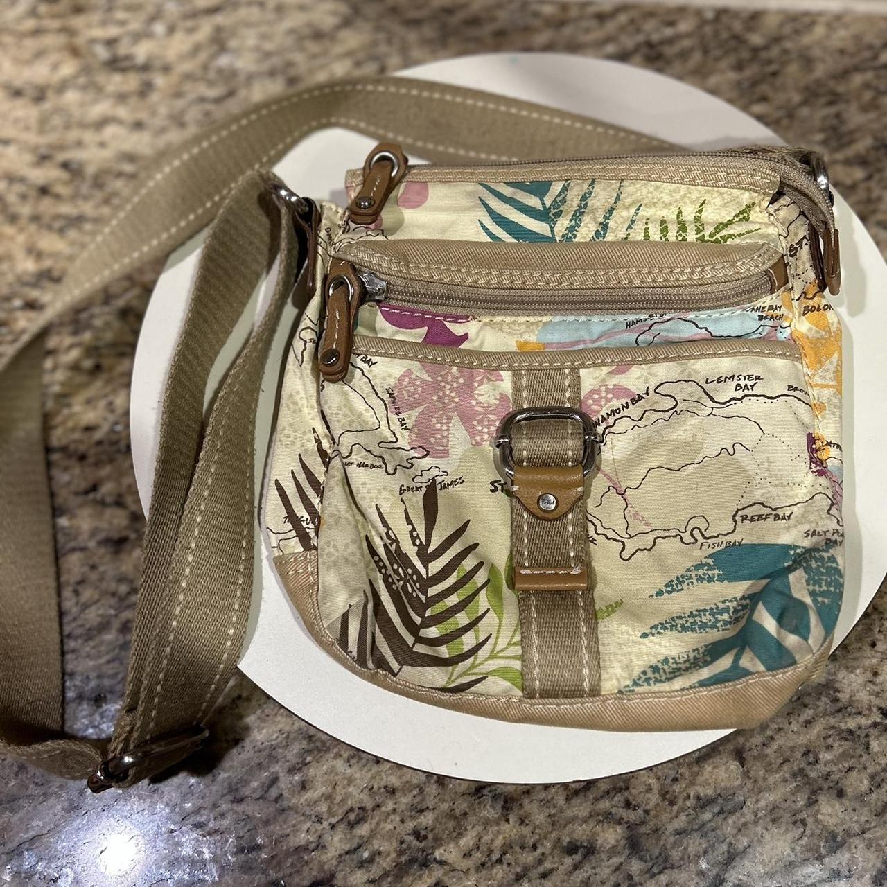 Fossil canvas crossbody bag online