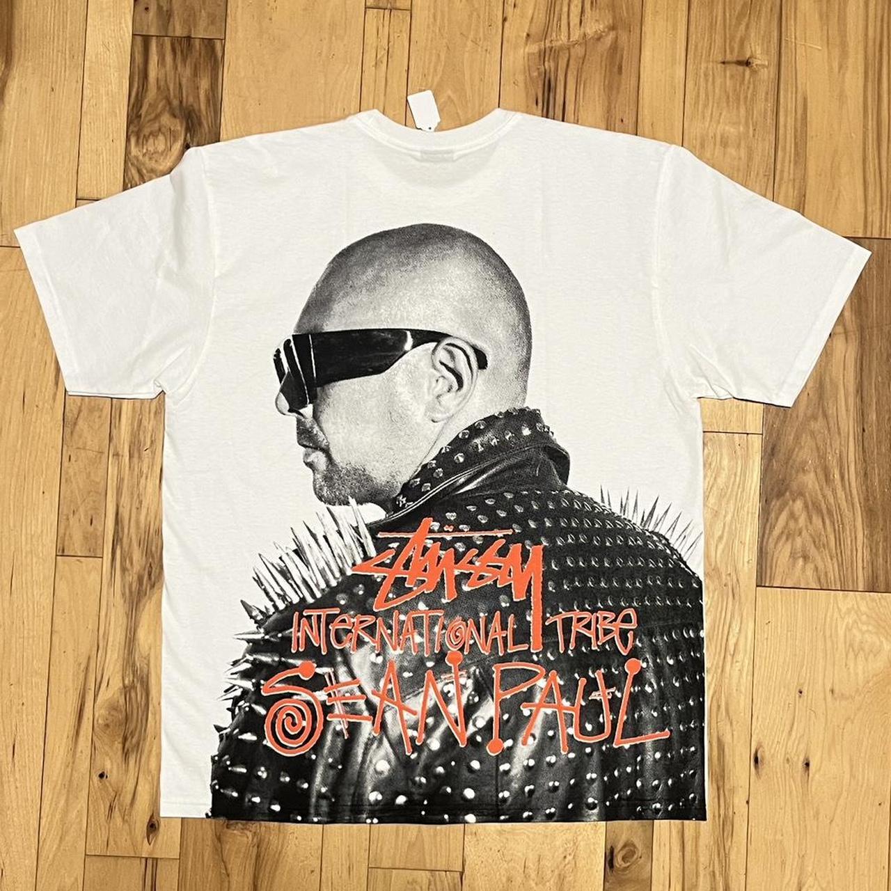 Stussy Sean Paul Collab T-Shirt White Size Large... - Depop