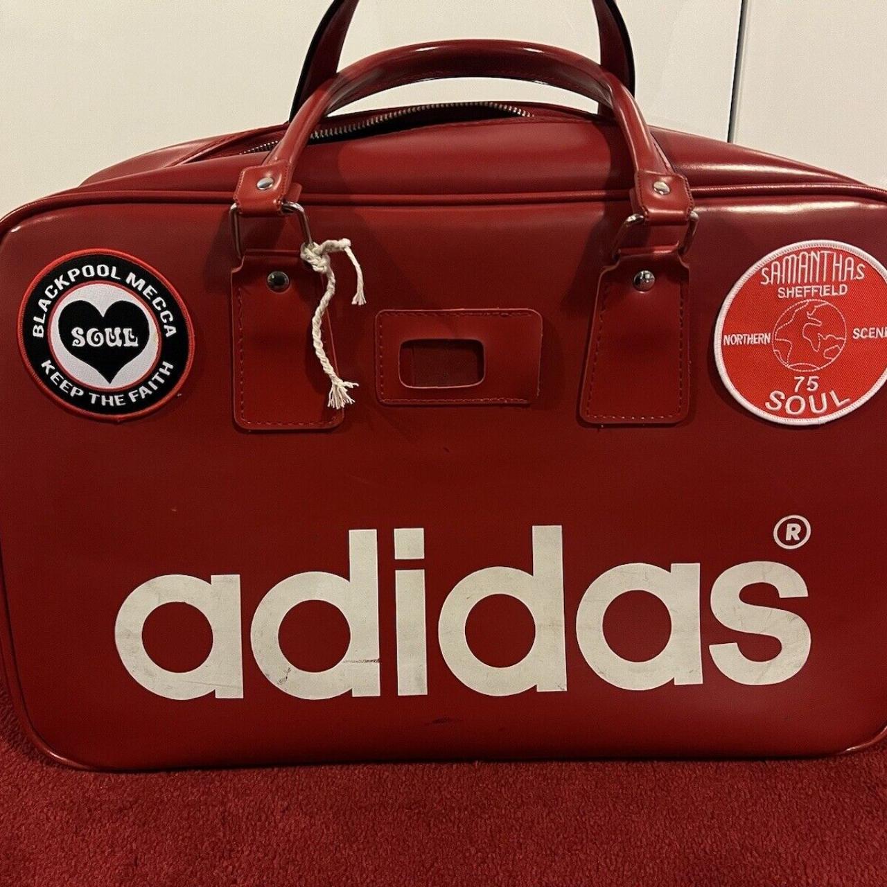Vintage Retro 70s Adidas Peter Black Holdall | Depop