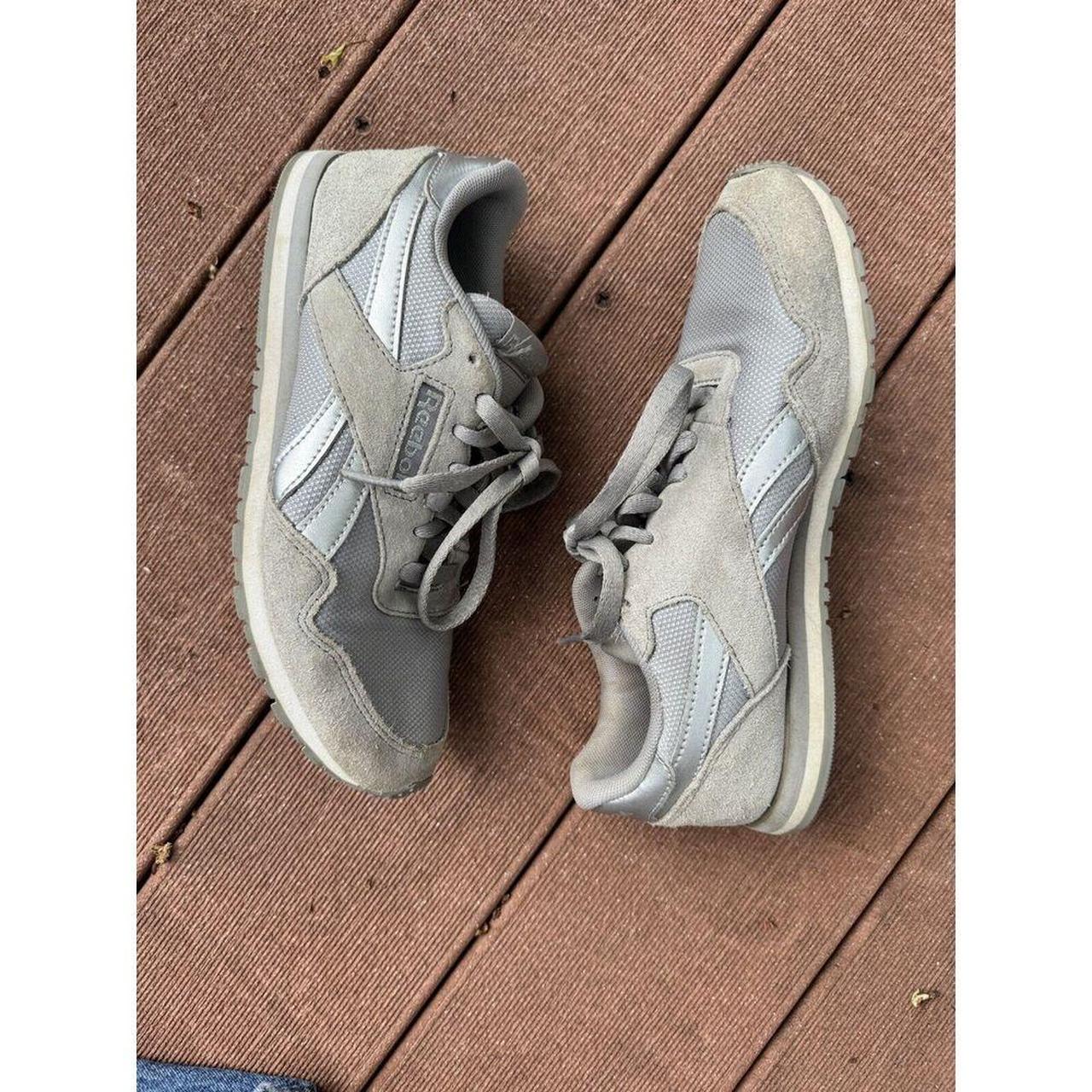 Reebok cl suede grey trainers on sale